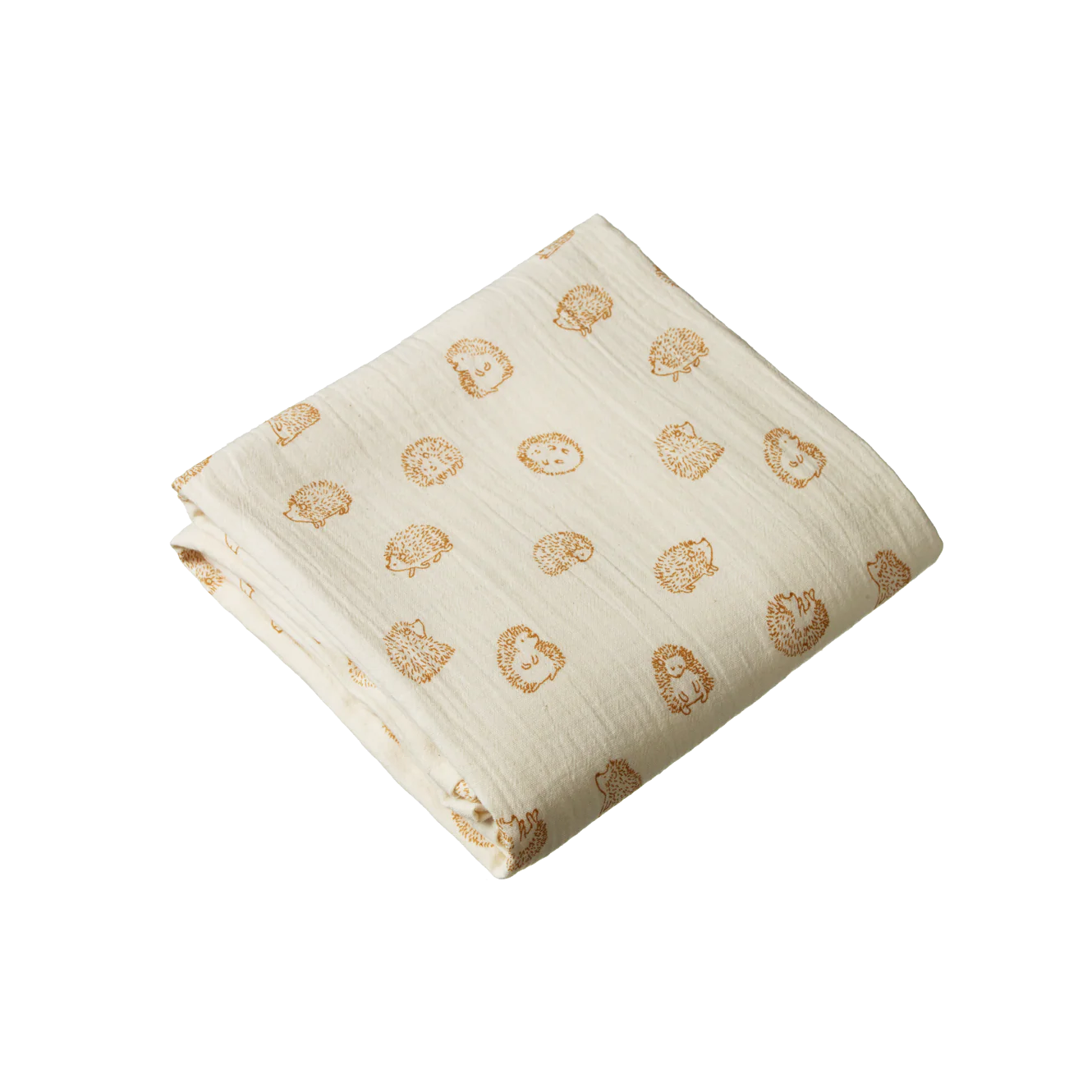 Nature Baby Muslin Wrap - Happy Hedgehog Print - Image 2