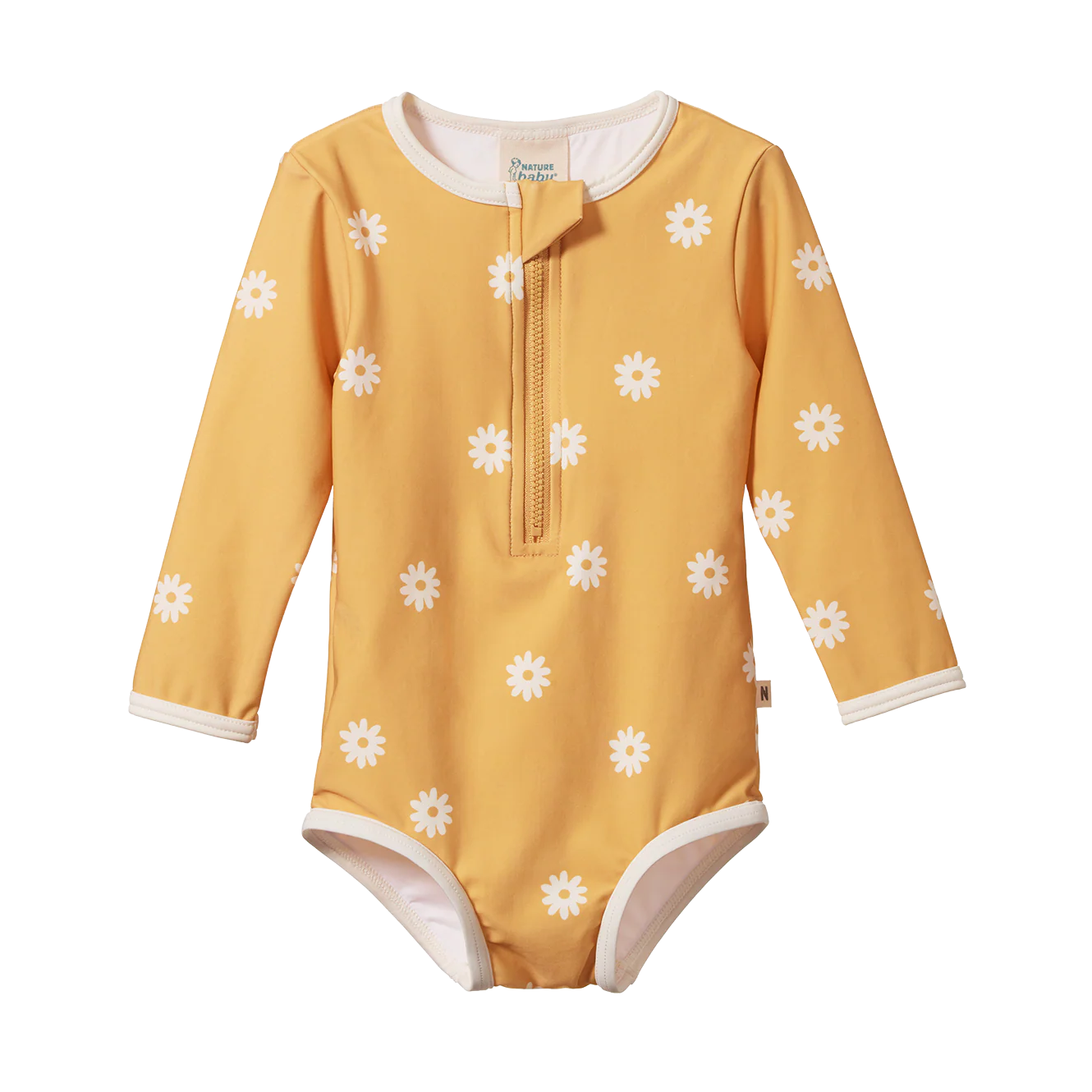 One Piece Bathing Swimsuit - Chamomile Sunshine Print