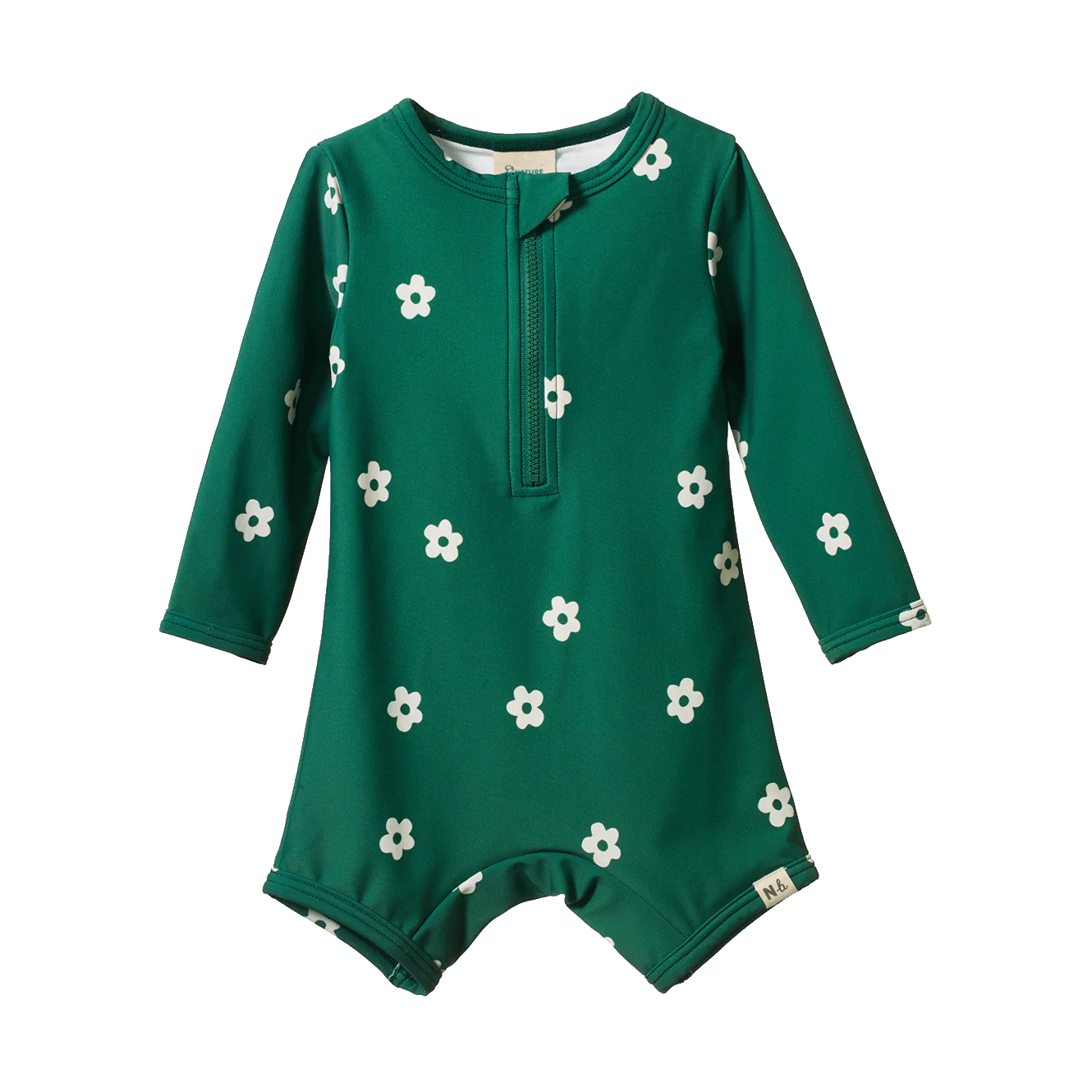 One Piece Bathing Trunks - Flora Peppermint Print