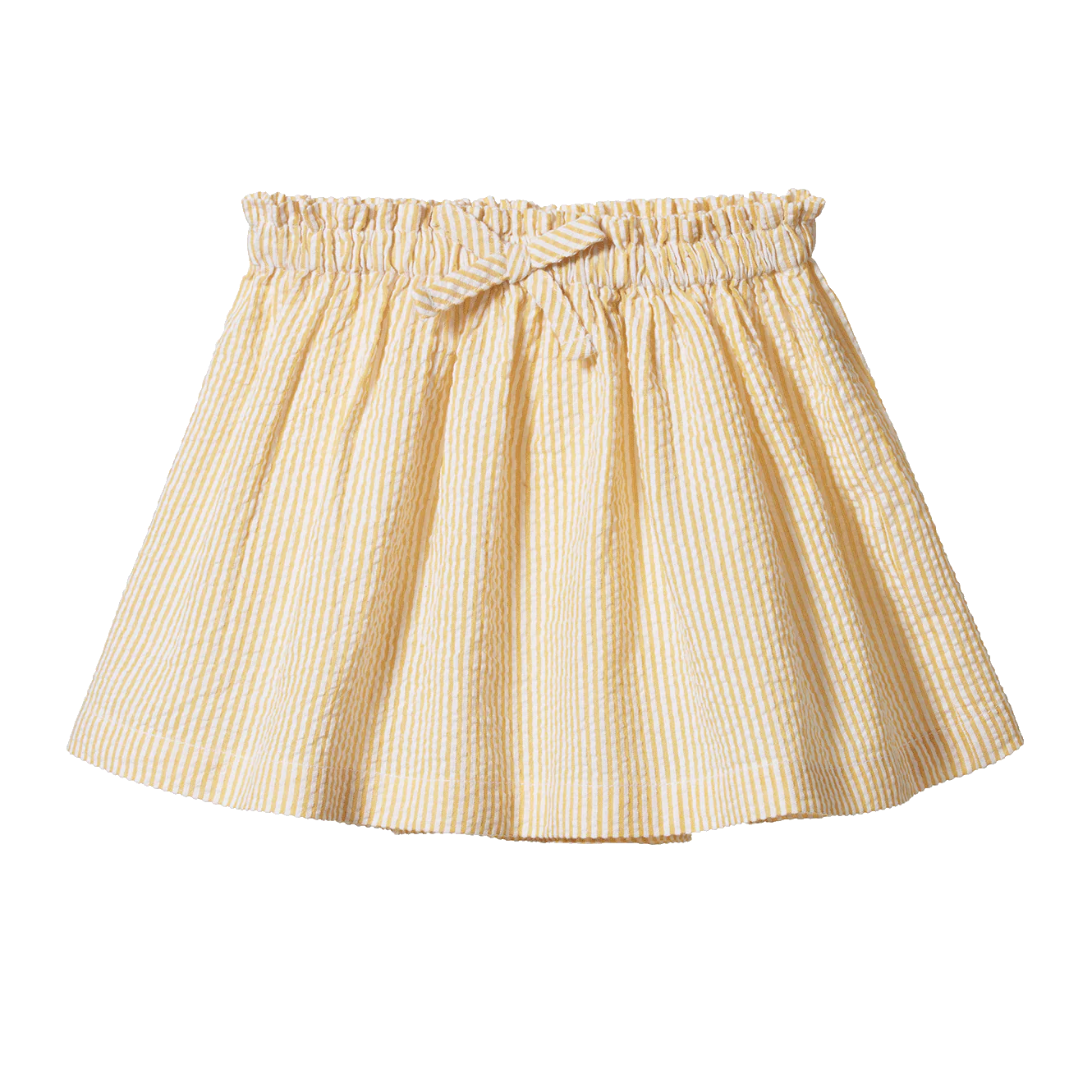 Orchard Skirt Seersucker - Golden Stripe