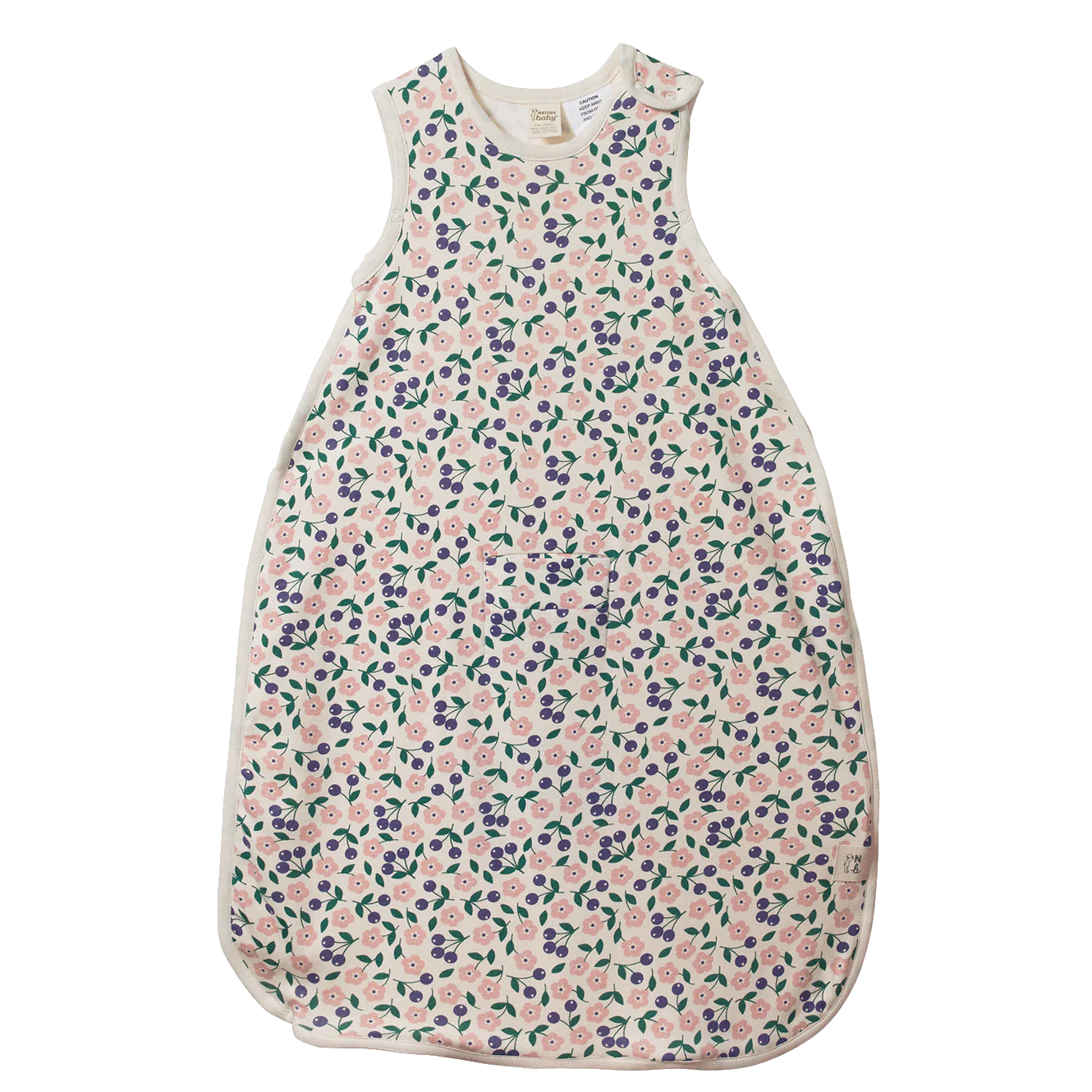Organic Cotton & Merino Sleeping Bag - Grande Briarwood Print