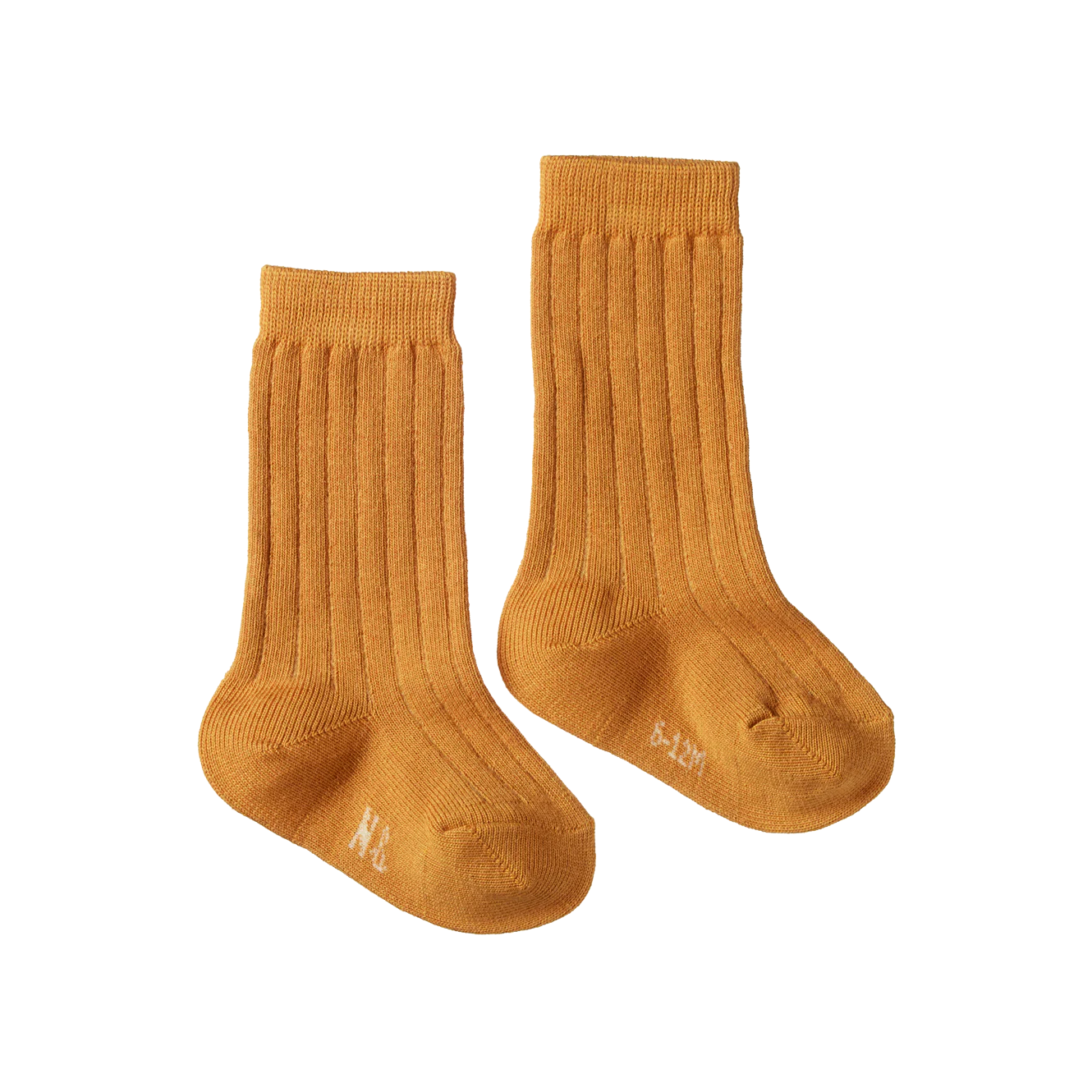 Nature Baby Organic Cotton Rib Socks - Straw