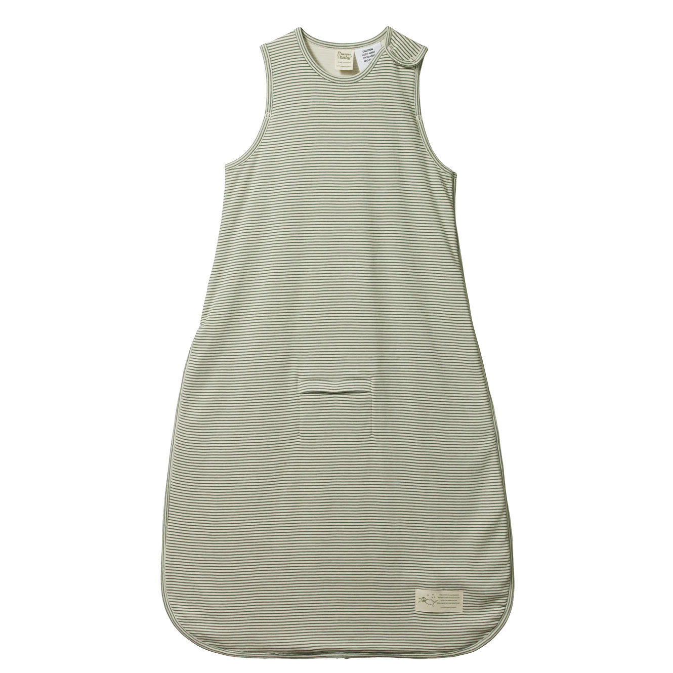 Nature Baby Organic Cotton Sleeping Bag - Nettle Pinstripe