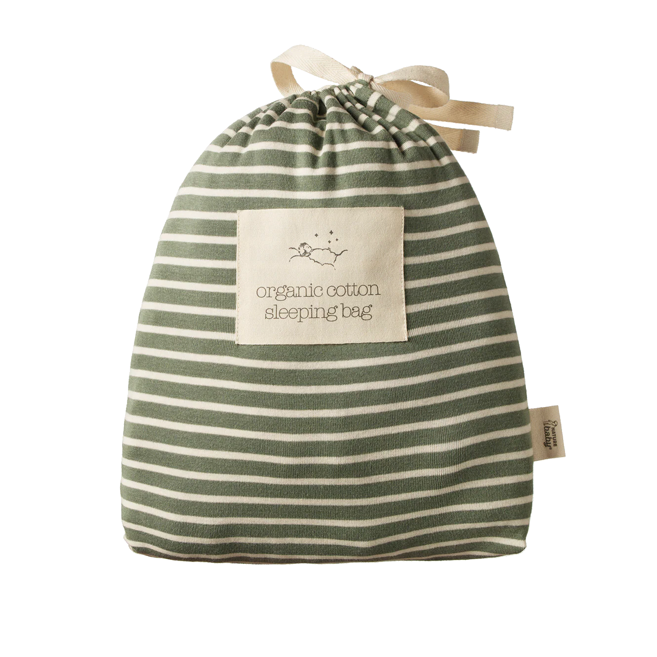 Organic Cotton Sleeping Bag - Nettle Twin Stripe