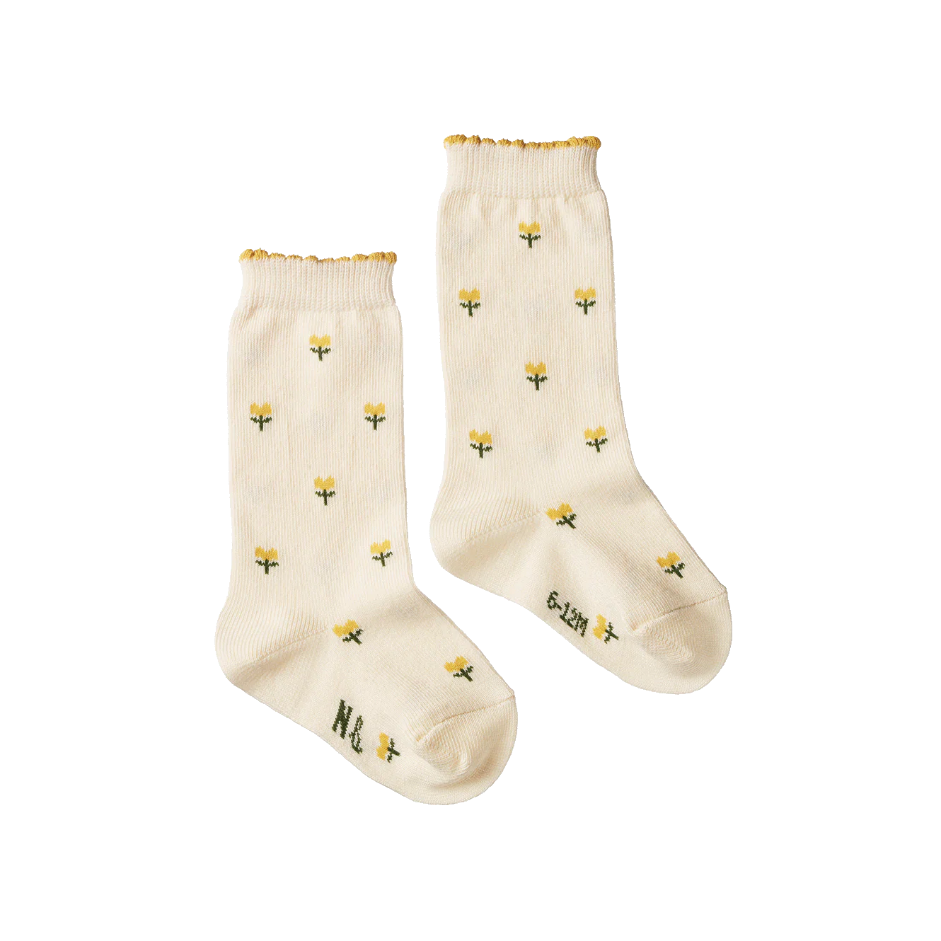 Organic Cotton Socks - Tulips