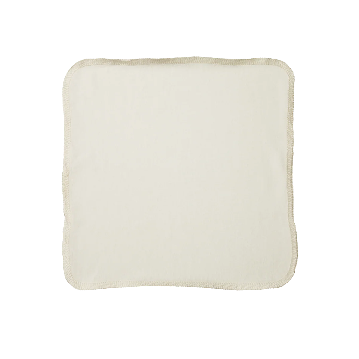 Organic Jersey Face Cloth 10 Pack - Natural/Grey Marl Stripe - Image 3