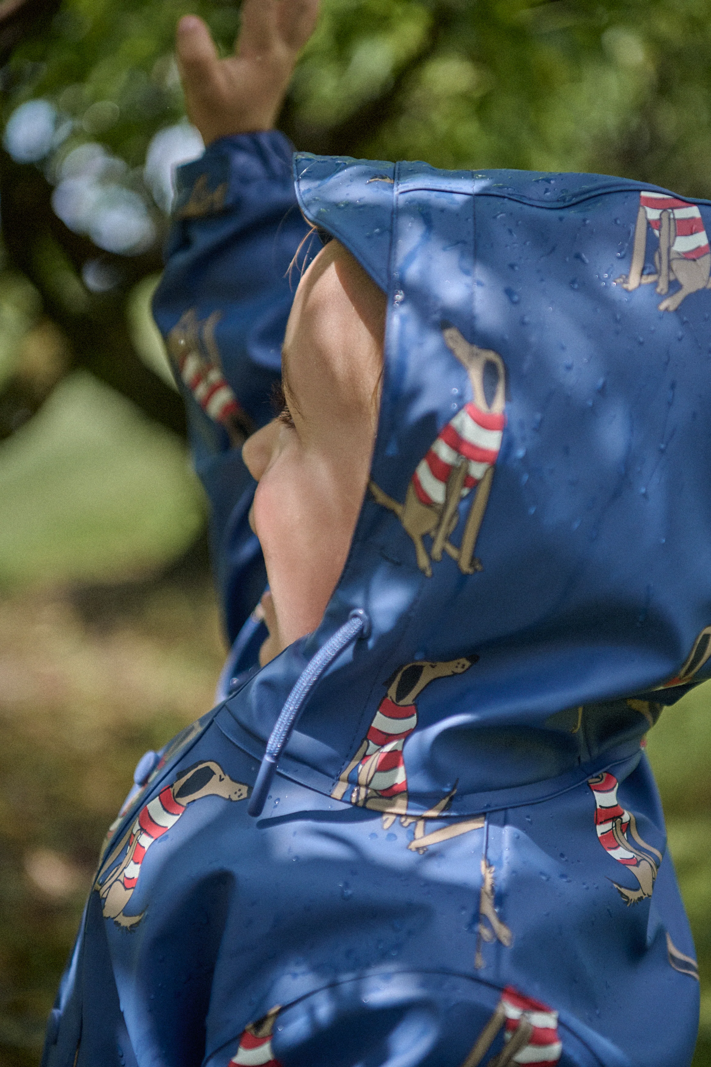 Raincoat - Best Friend Indigo Print - Image 3