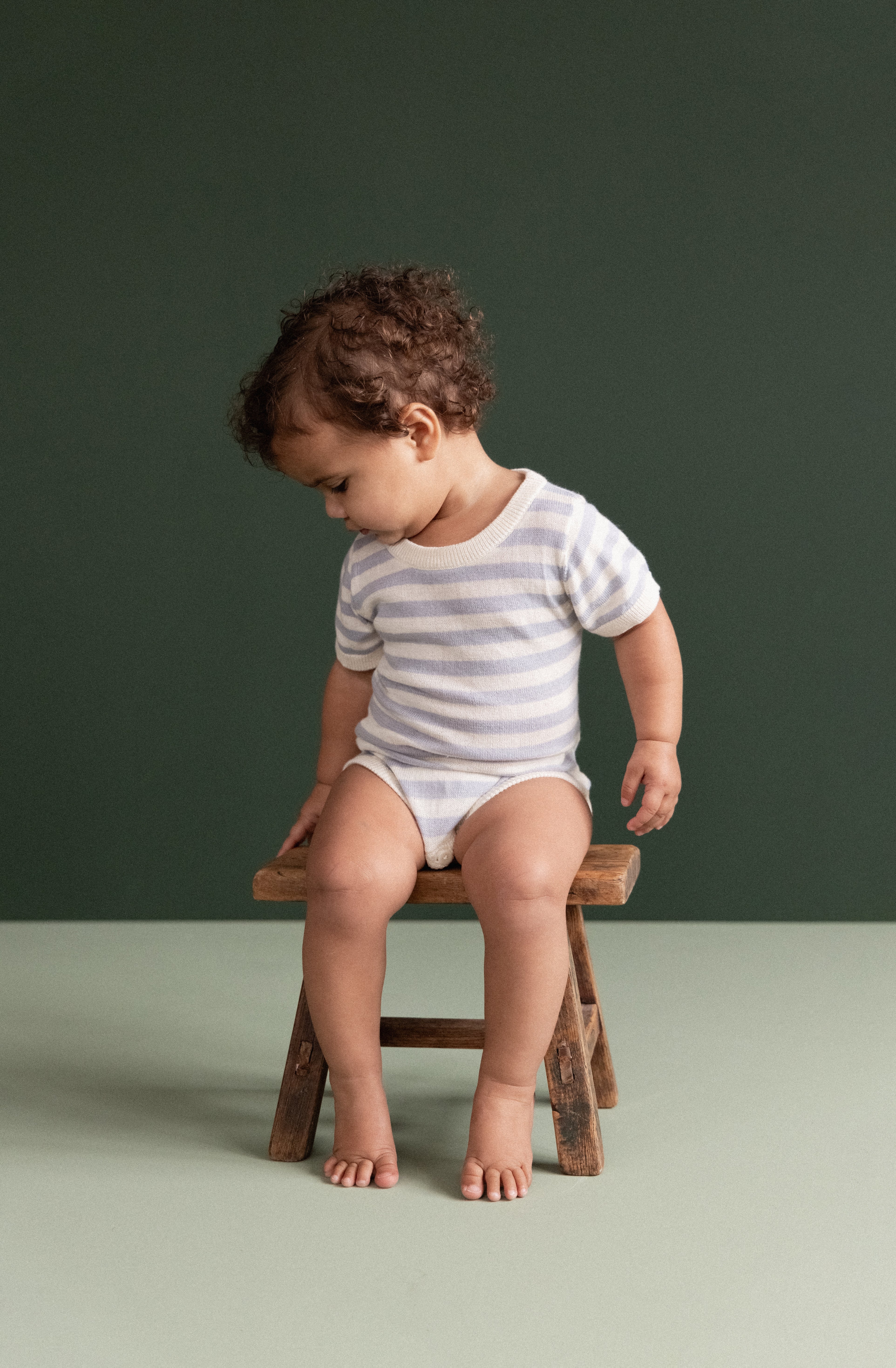 Ren Bodysuit - Zen Blue Sea Stripe - Image 5