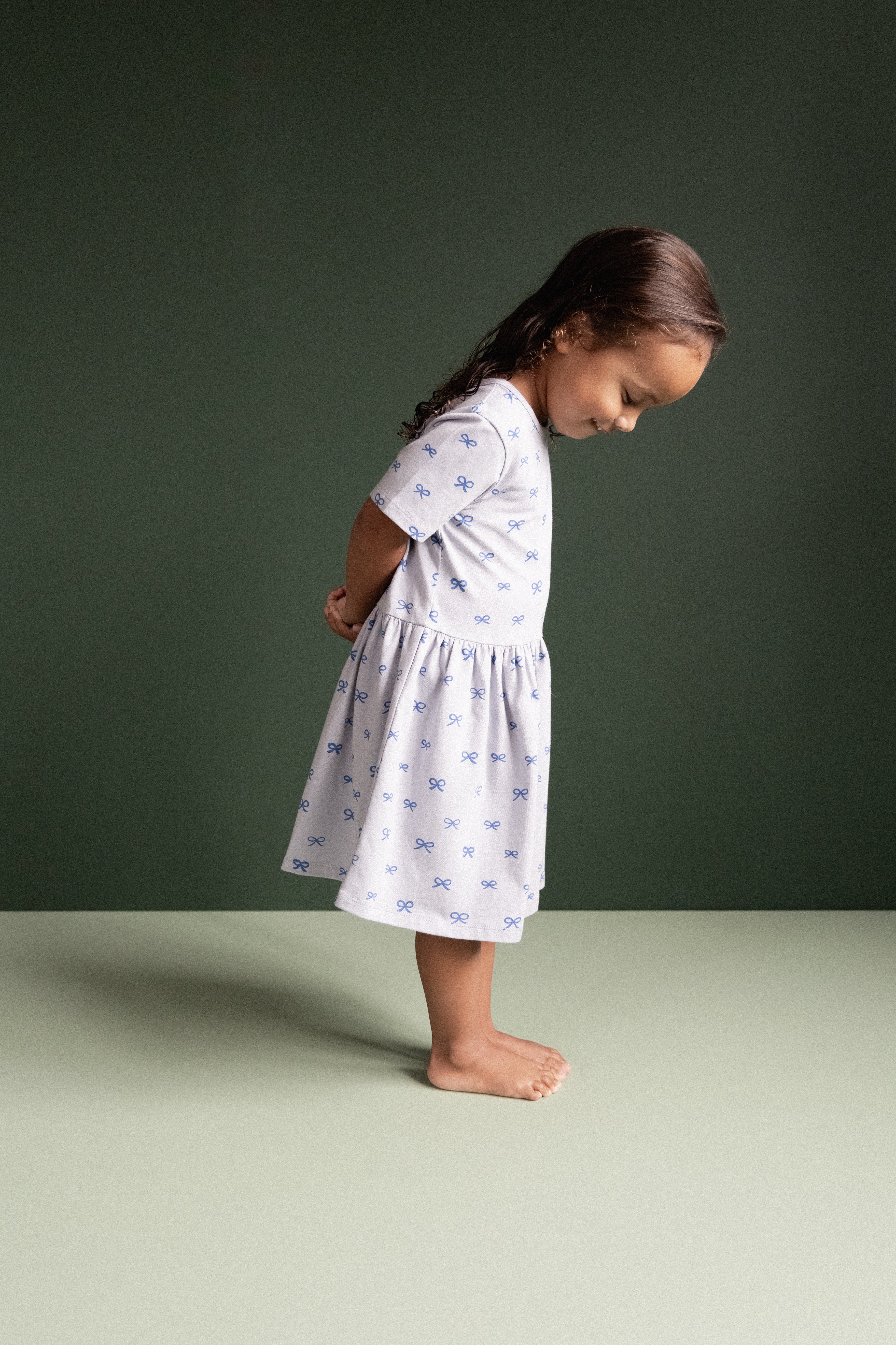Saturday Dress - Ribbons Zen Blue Print - Image 6