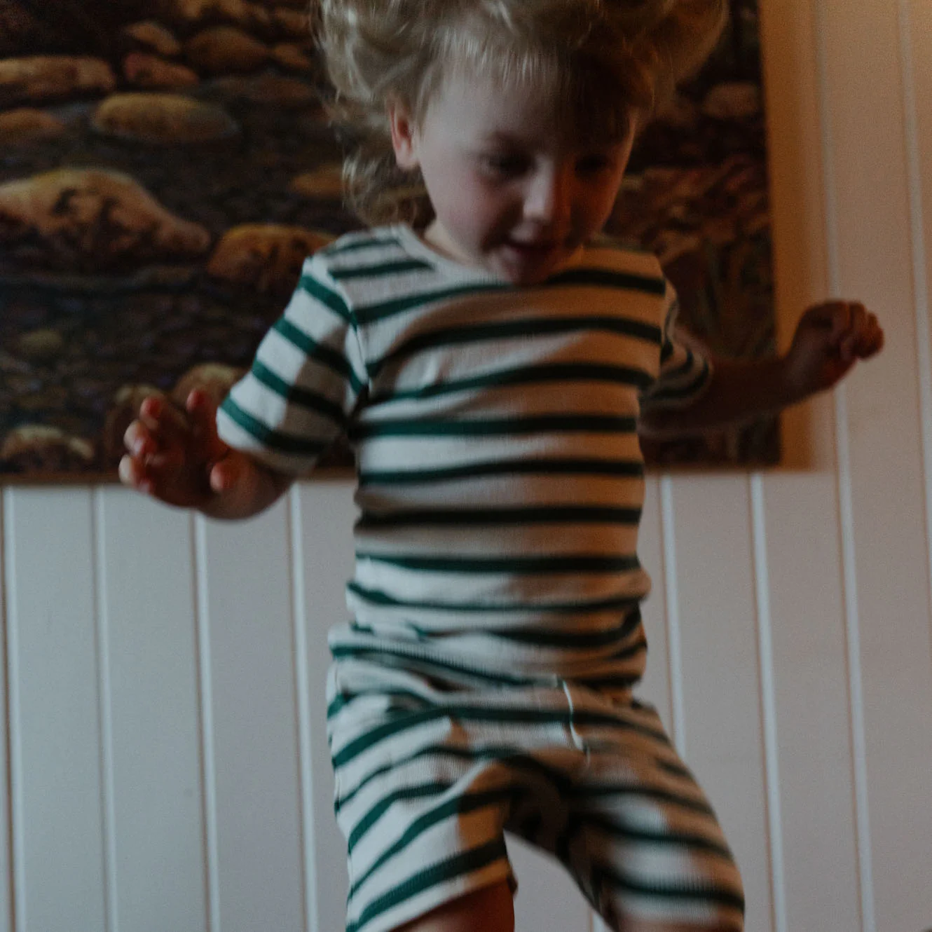 Shortie Pyjama Set - Peppermint Holiday Stripe - Image 5