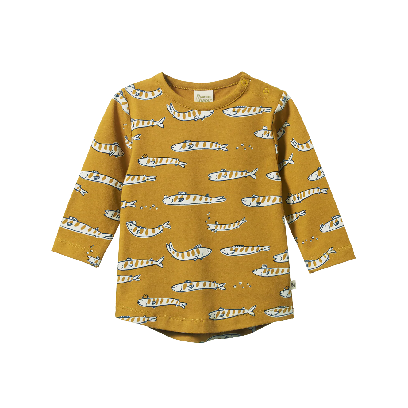 Nature Baby Stretch Jersey Everyday Tee - South Seas Palm Print