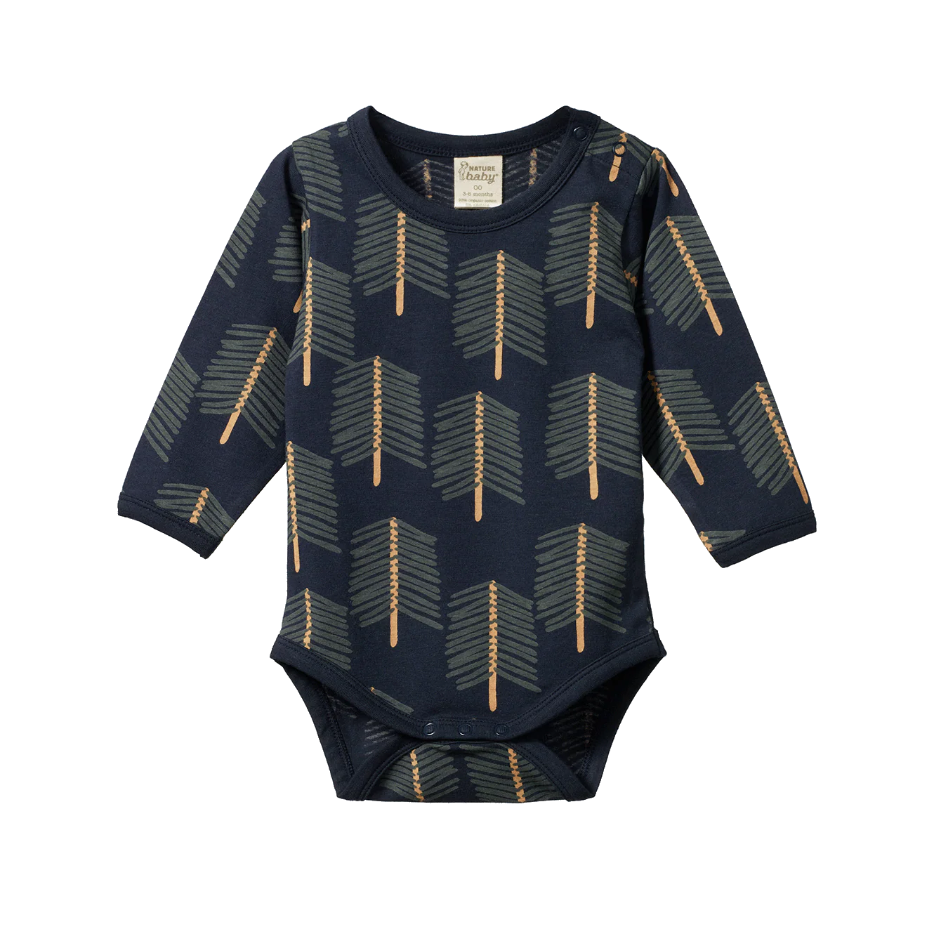 Stretch Jersey L/S Bodysuit - Bramblewood Print