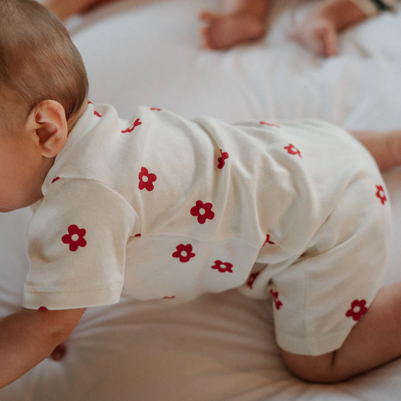 Summer Sleepy Suit - Flora Red Print - Image 7