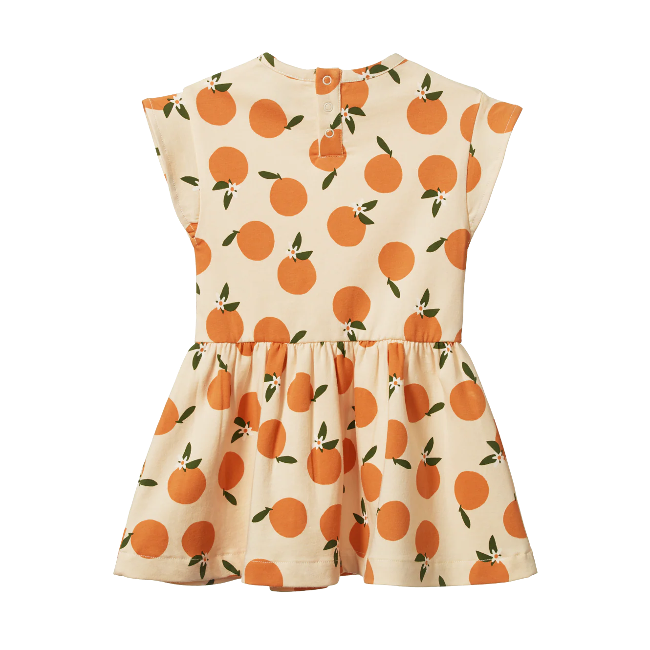 Nature Baby Twirl Dress - Grande Orange Blossom Print - Image 2