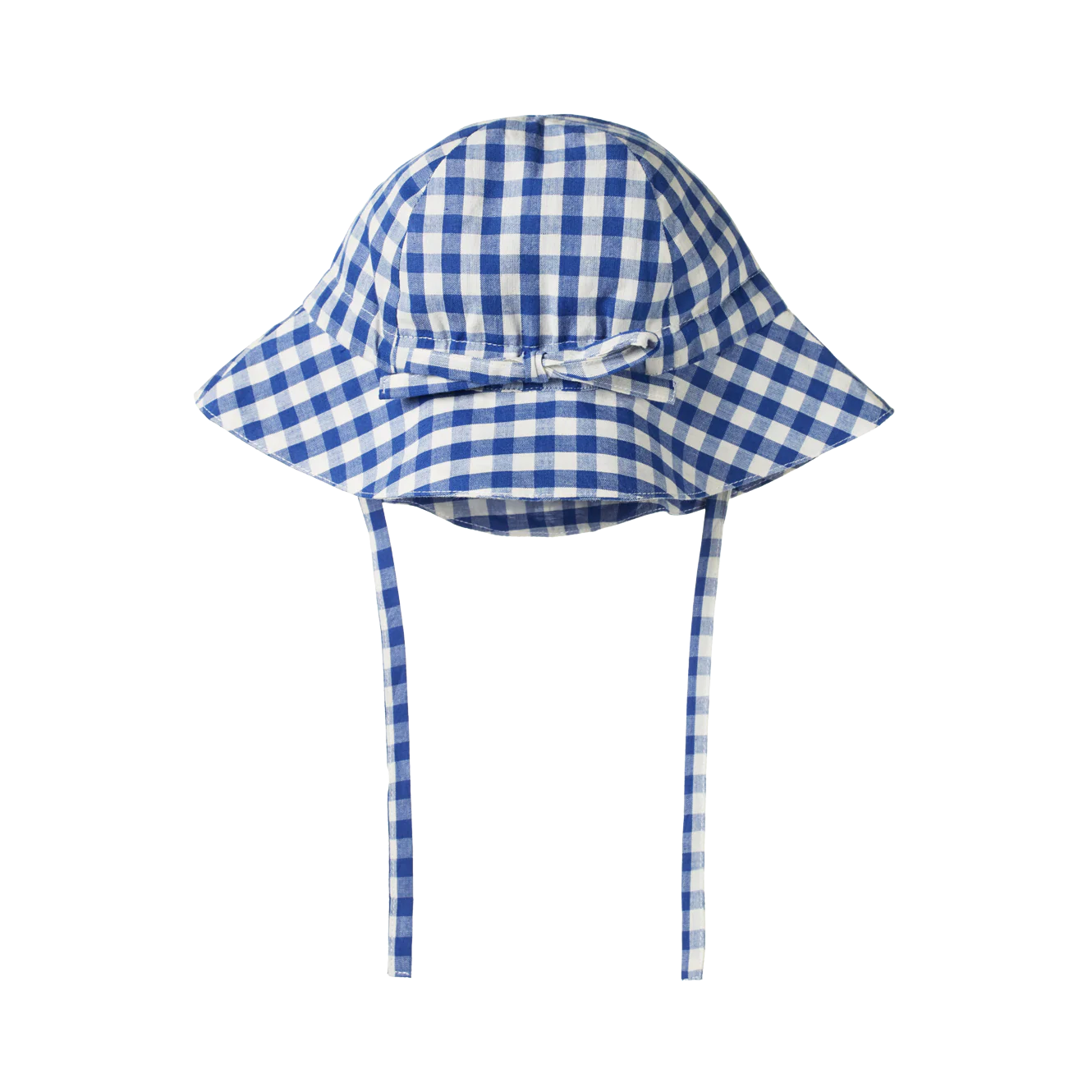 Nature Baby Gingham Sunhat - Isle Blue Check