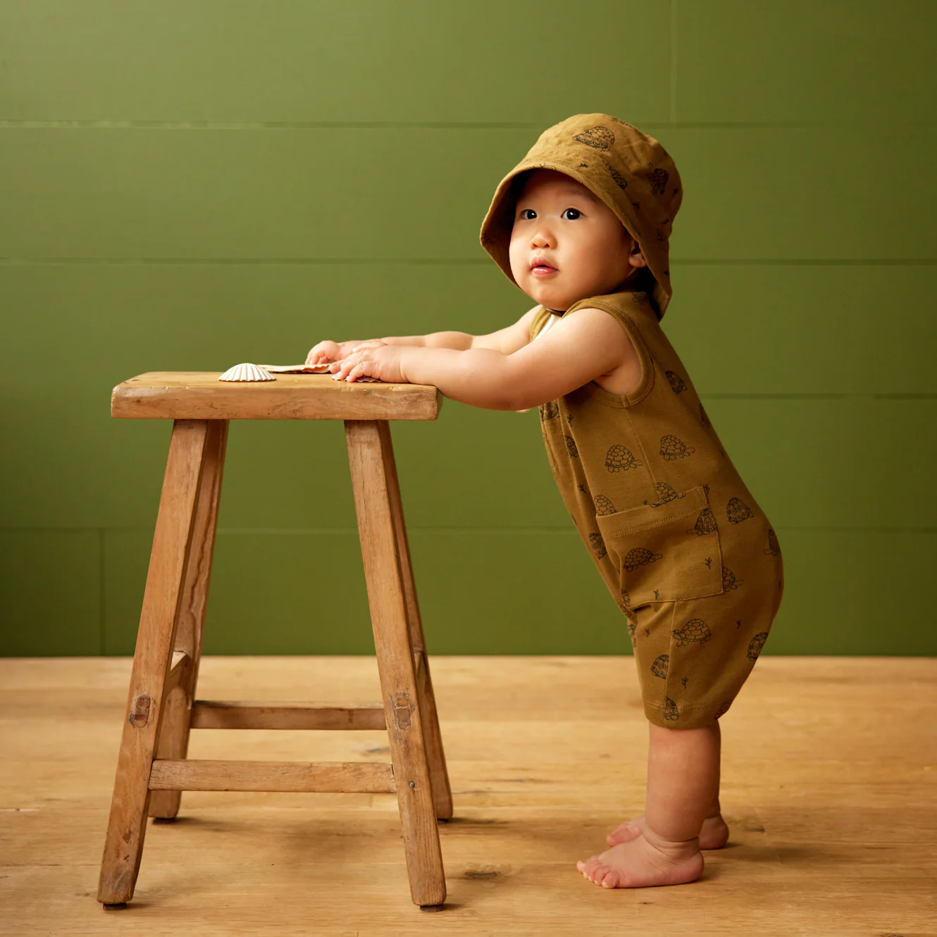 Nature Baby Camper Suit - Tortoise Cactus Print - Image 2