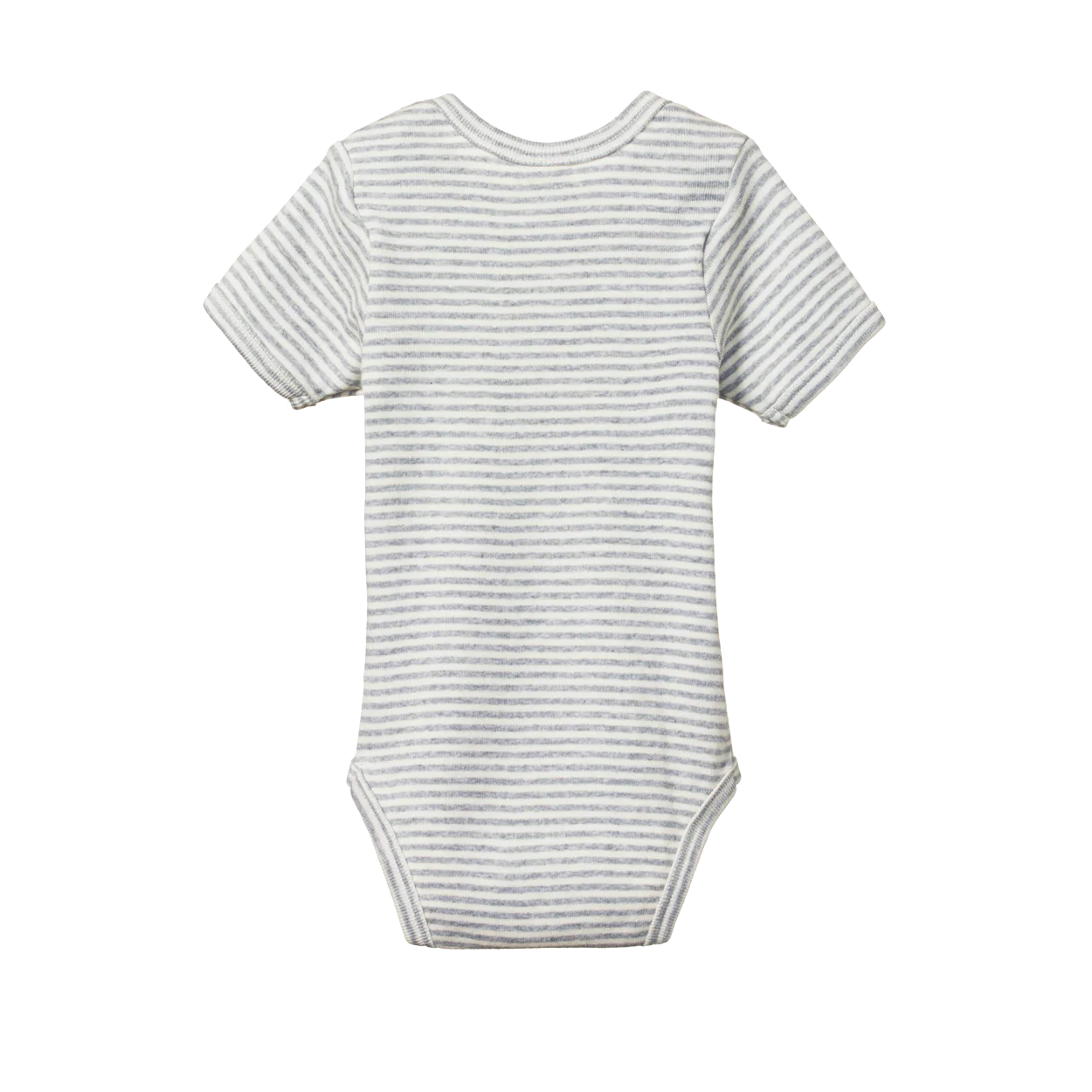 Short Sleeve Bodysuit - Grey Marl Stripe - Image 2