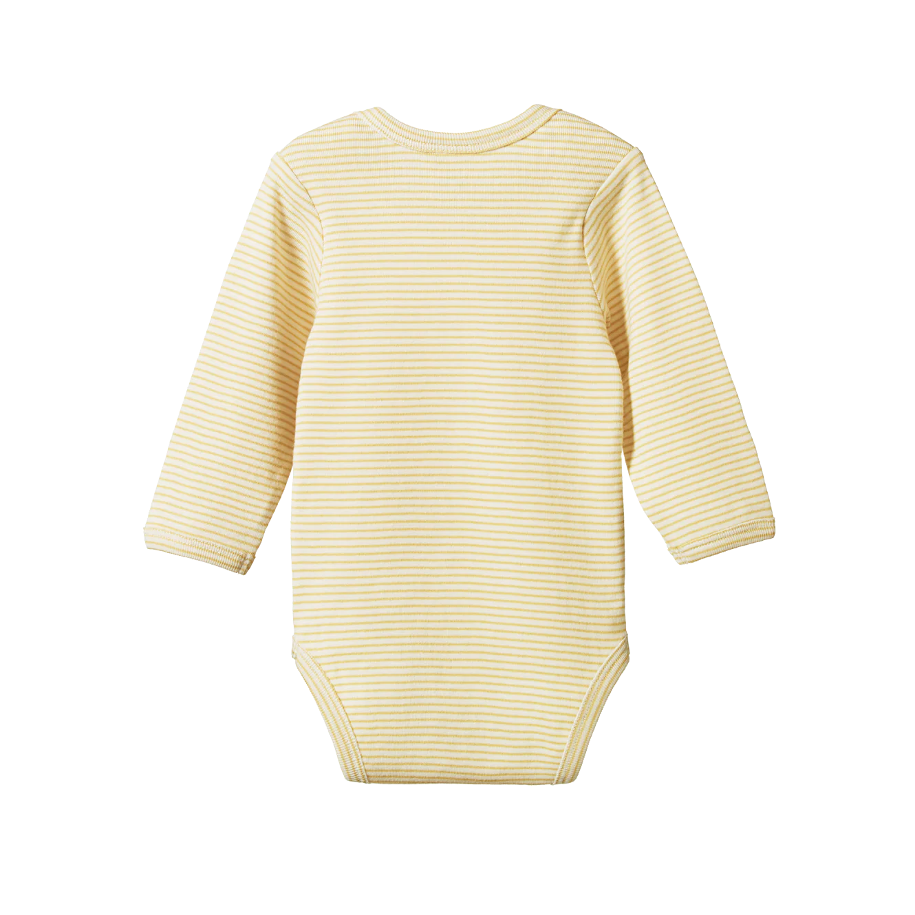 Long Sleeve Bodysuit - Sand Pinstripe - Image 2
