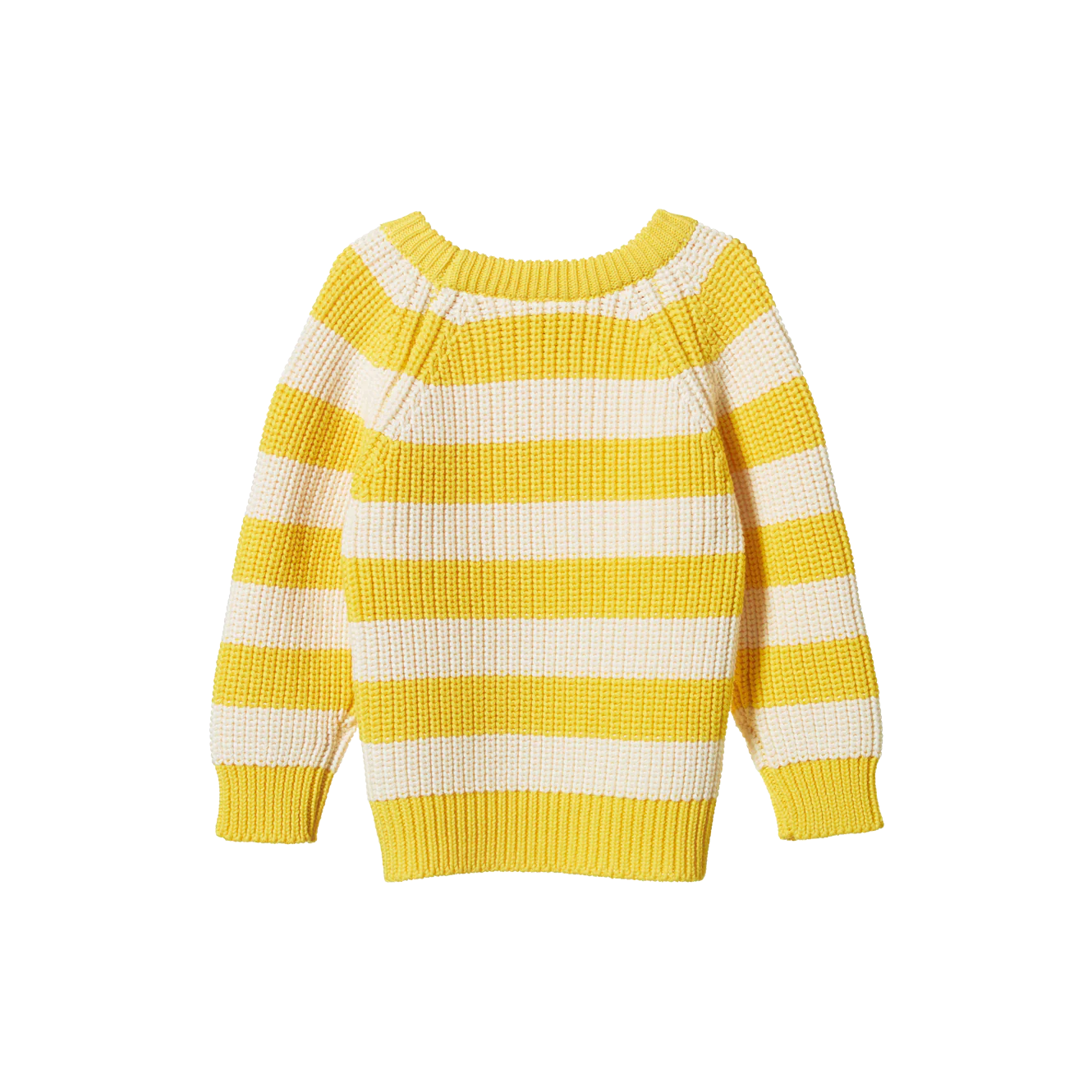Nature Baby Billy Jumper - Bold Sunny Stripe Chunky Knit - Image 3