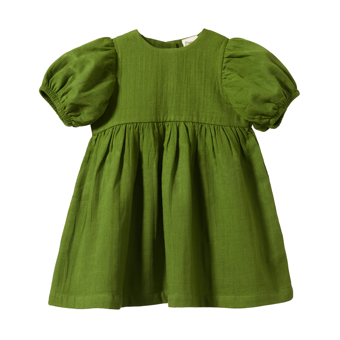 Nature Baby Albertine Dress - Leaf Crinkle - Image 2