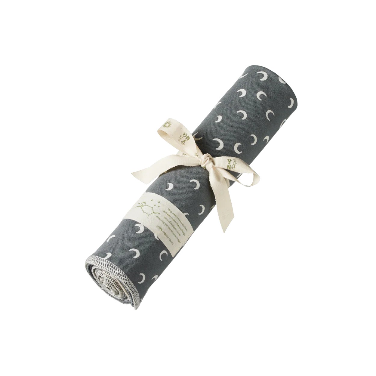 Nature Baby Wrap - Mini Crescent Moon Grey Print