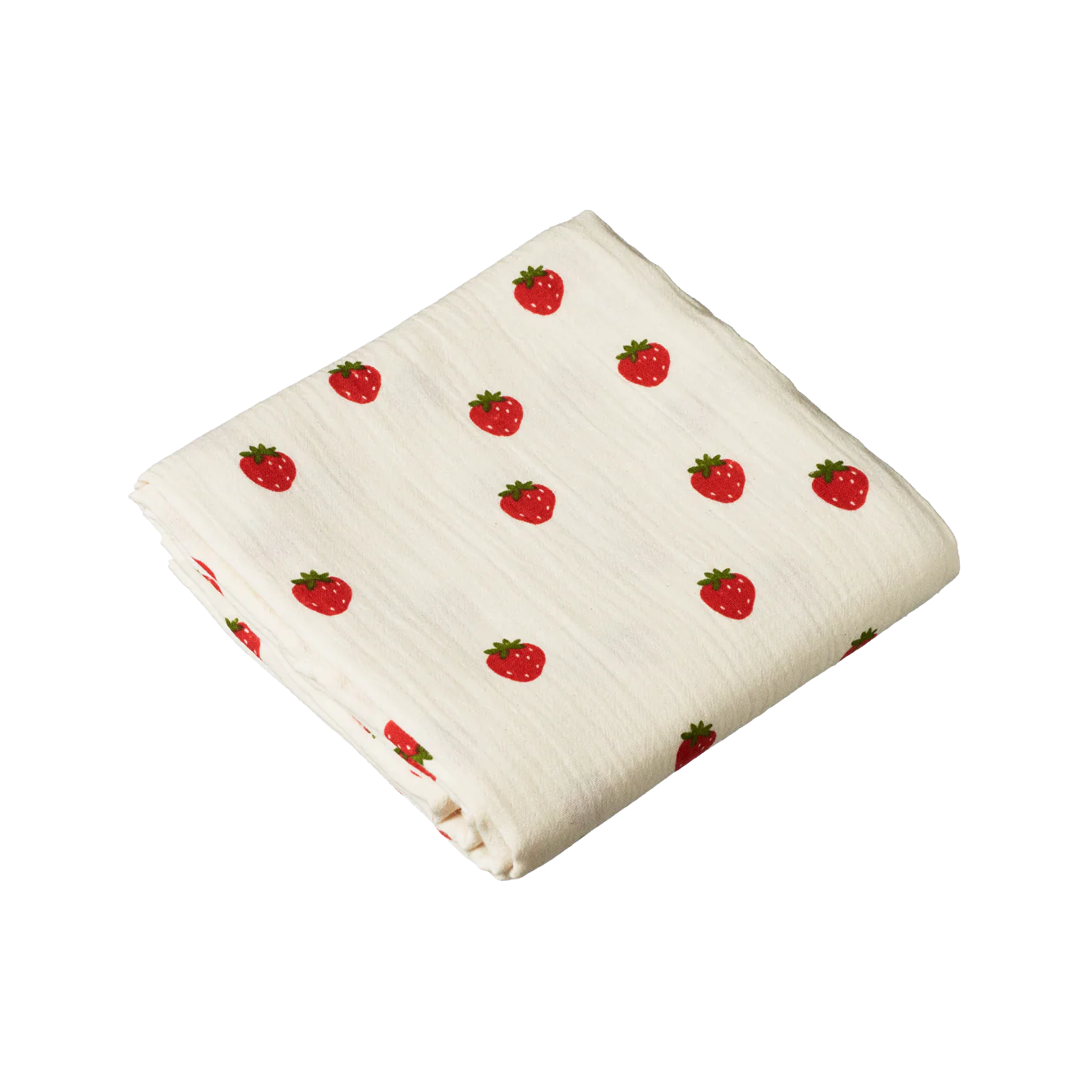Nature Baby Muslin Wrap - Strawberry Fields Print