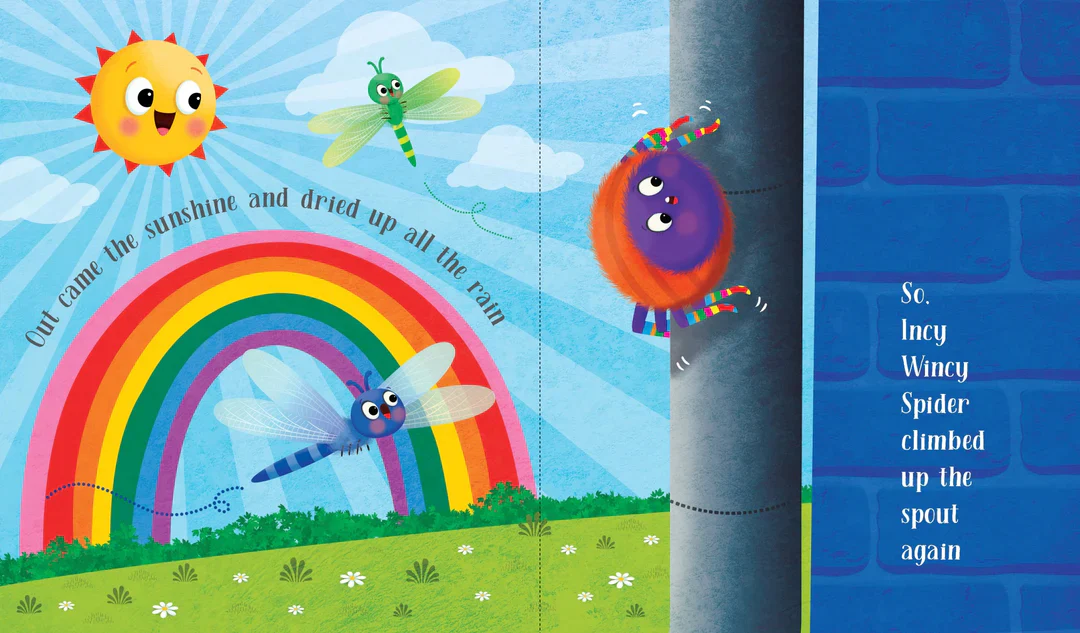 Nursery Rhyme Picture Book - Incy Wincy Spider - Image 2