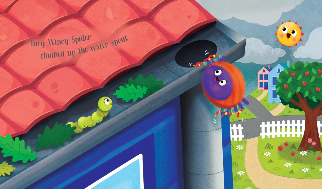 Nursery Rhyme Picture Book - Incy Wincy Spider - Image 6