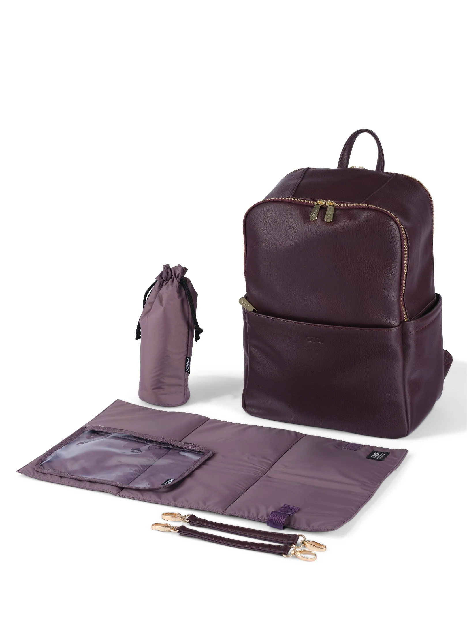 Nappy Backpack Multitasker - Mulberry - Image 3
