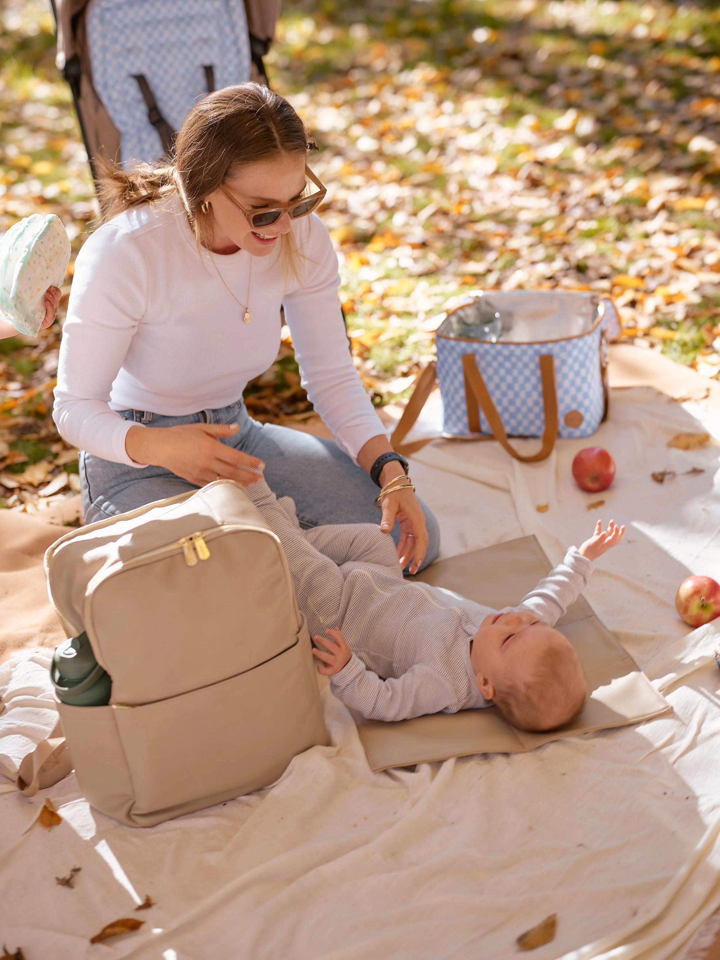 Nappy Backpack Multitasker - Oat - Image 4