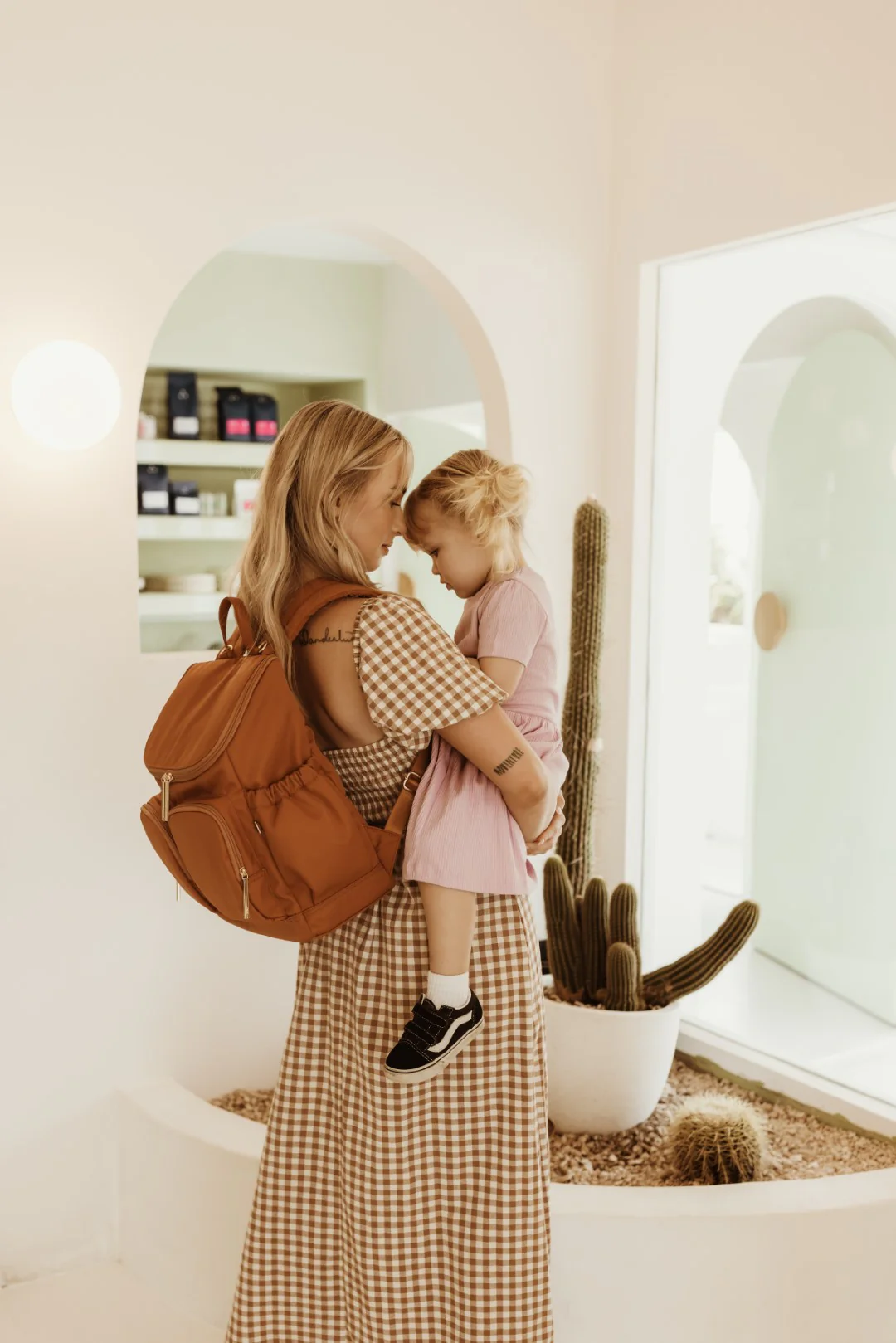 Nappy Backpack - Nylon Ochre/Gold - Image 10