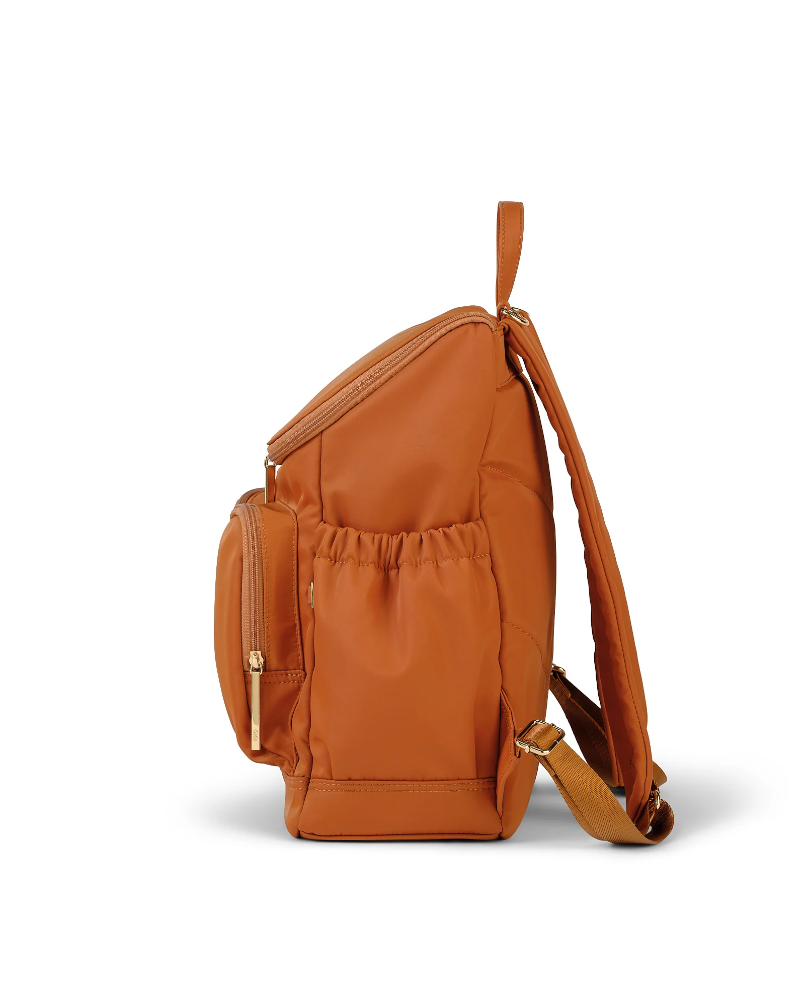 Nappy Backpack - Nylon Ochre/Gold - Image 3