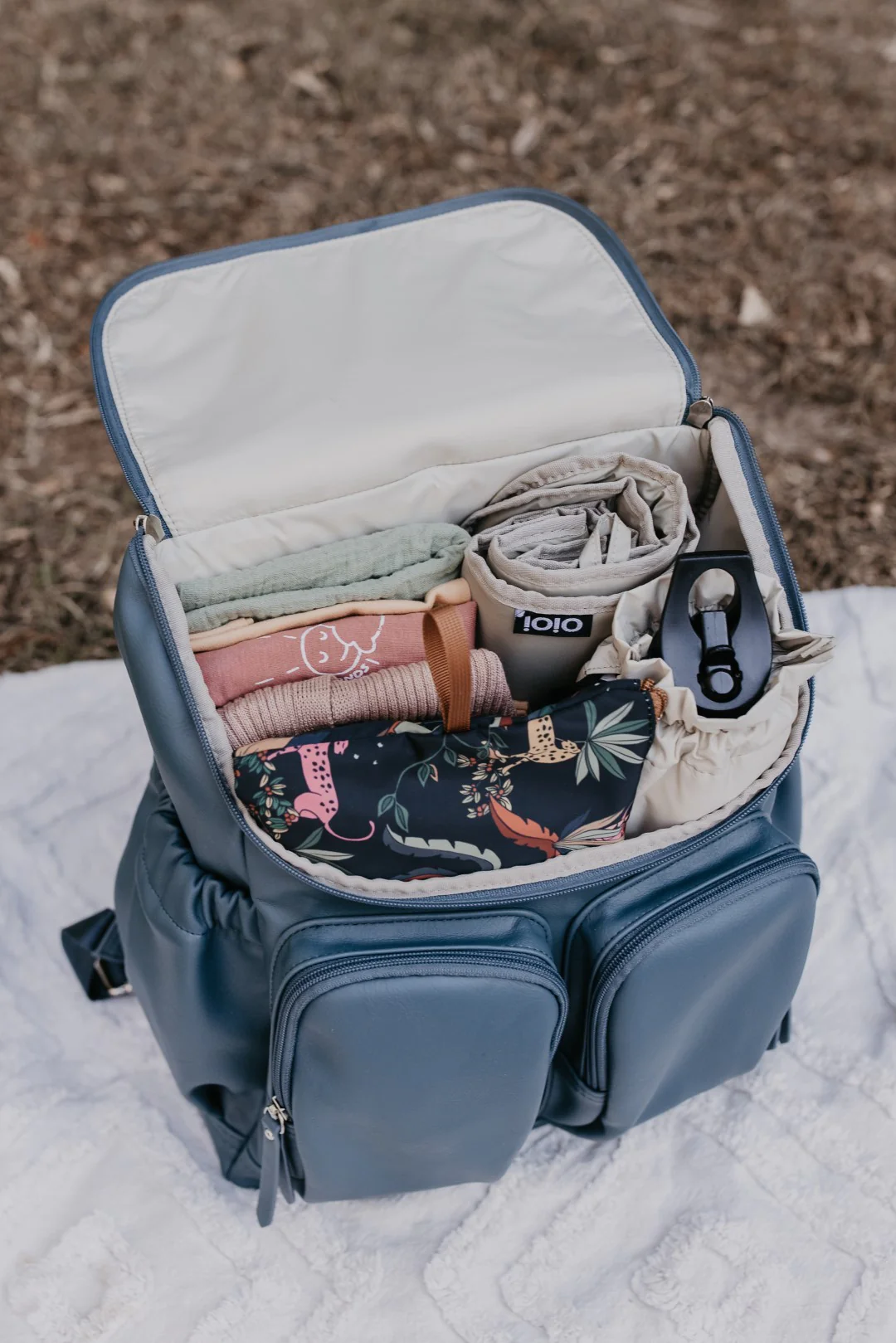 Nappy Backpack - Stone Blue - Image 6