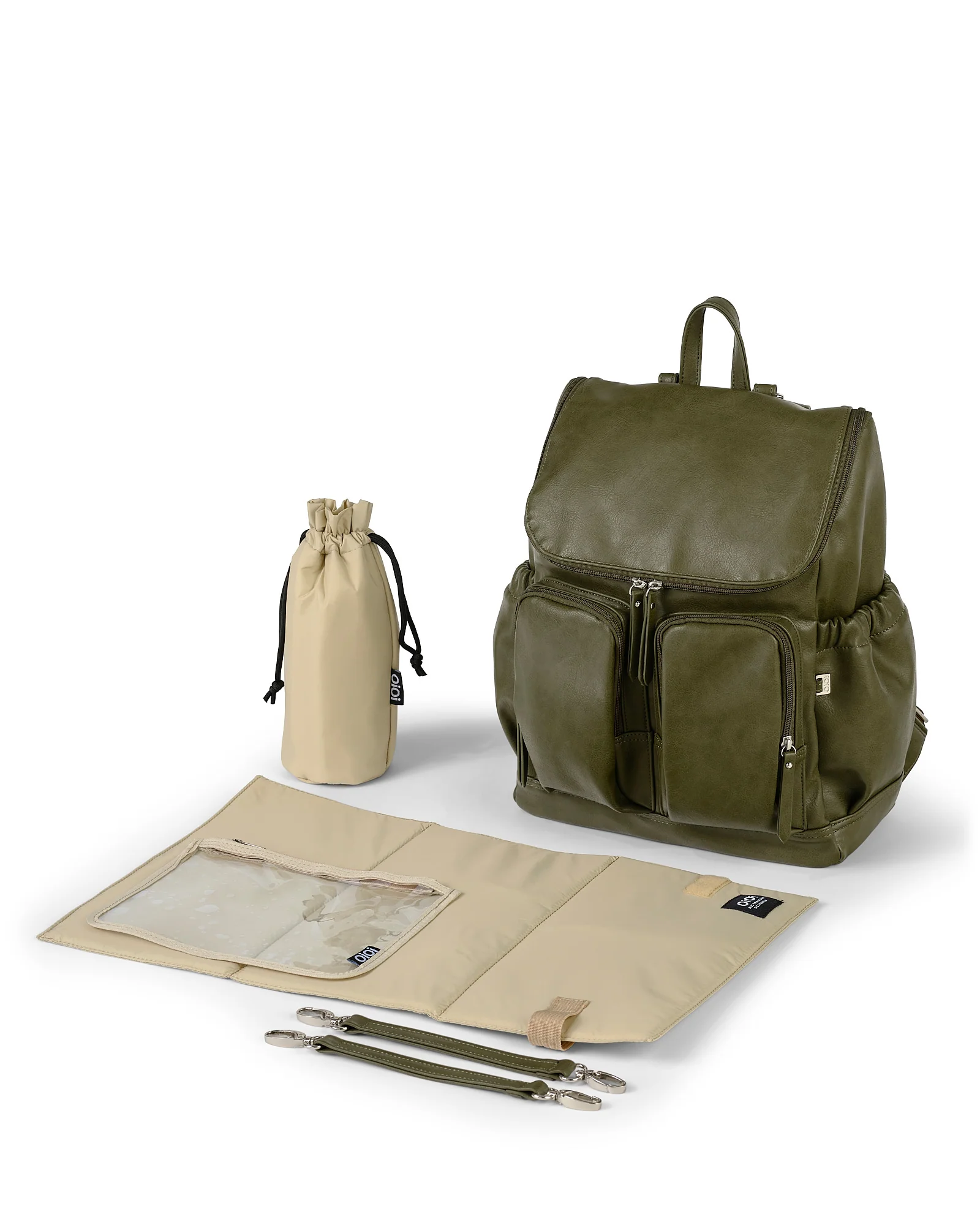 Nappy Backpack - Olive - Image 3