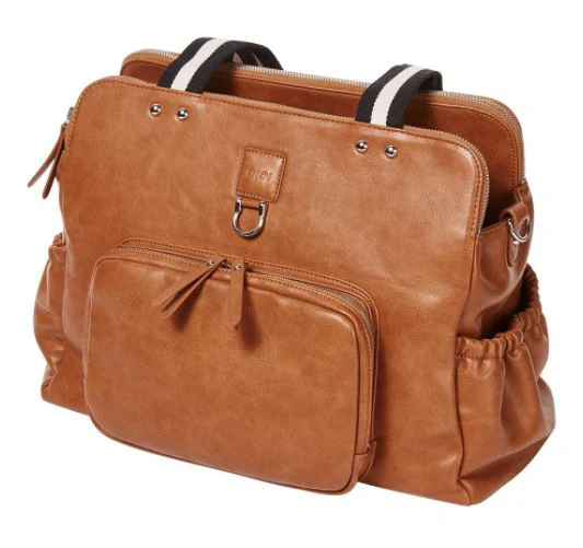 Tote Triple Compartment Nappy Bag - Tan