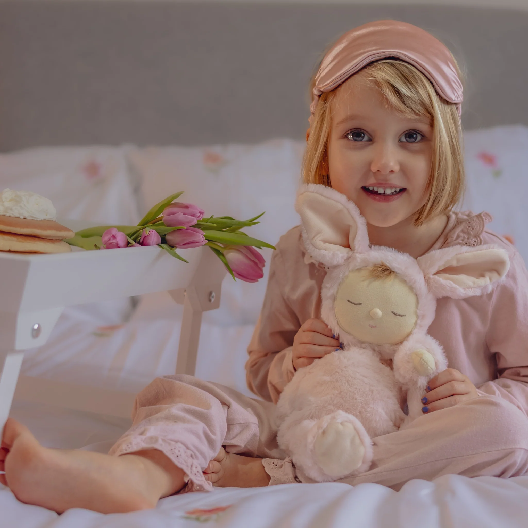 Lullaby Cozy Dinkum Bunny Moppet - Pink - Image 4