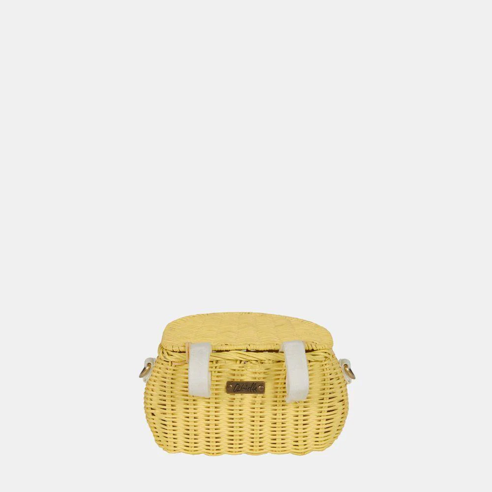 Mini Chari Rattan Bag - Lemon - Image 4