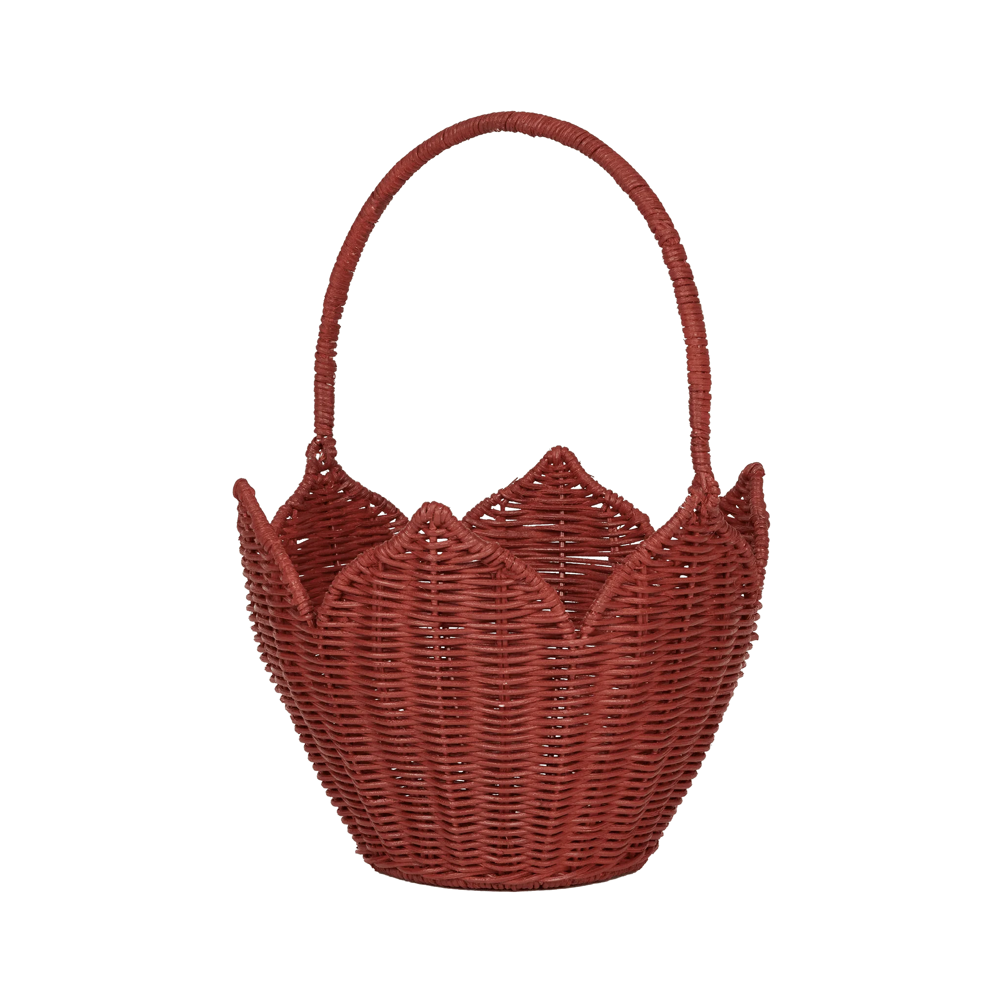 Poinsettia Basket - Red - Image 4