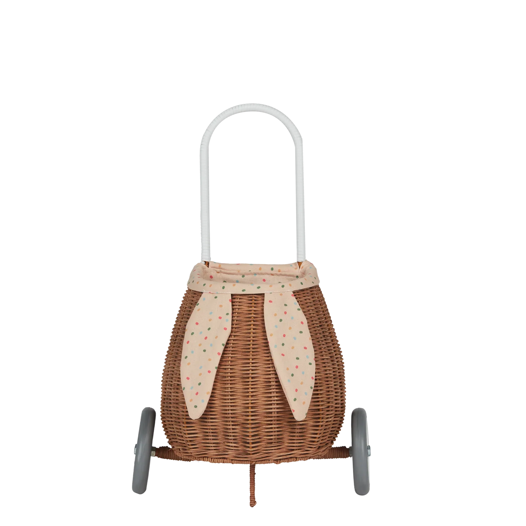 Rattan Bunny Luggy with Lining - Gumdrop