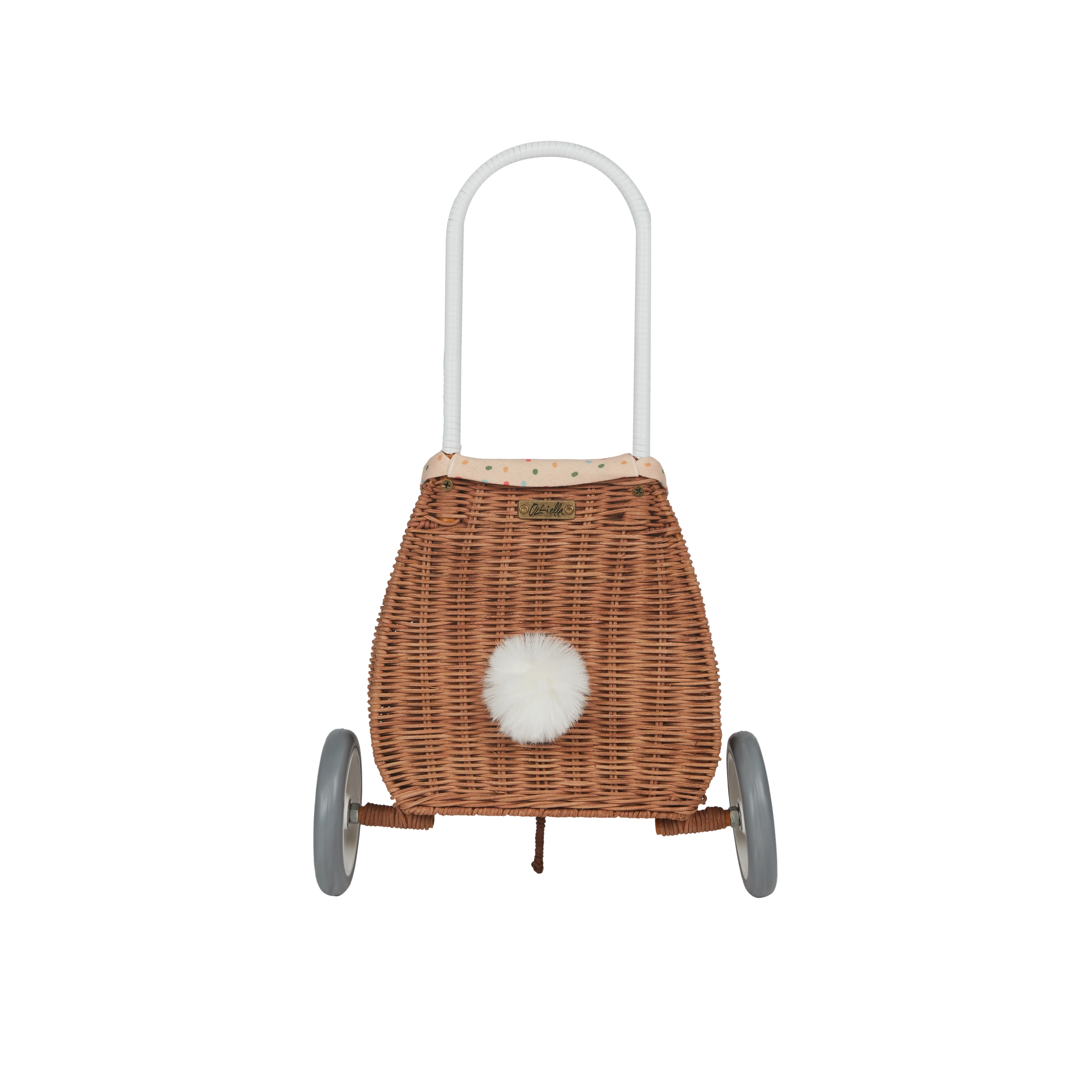 Rattan Bunny Luggy with Lining - Gumdrop - Image 4
