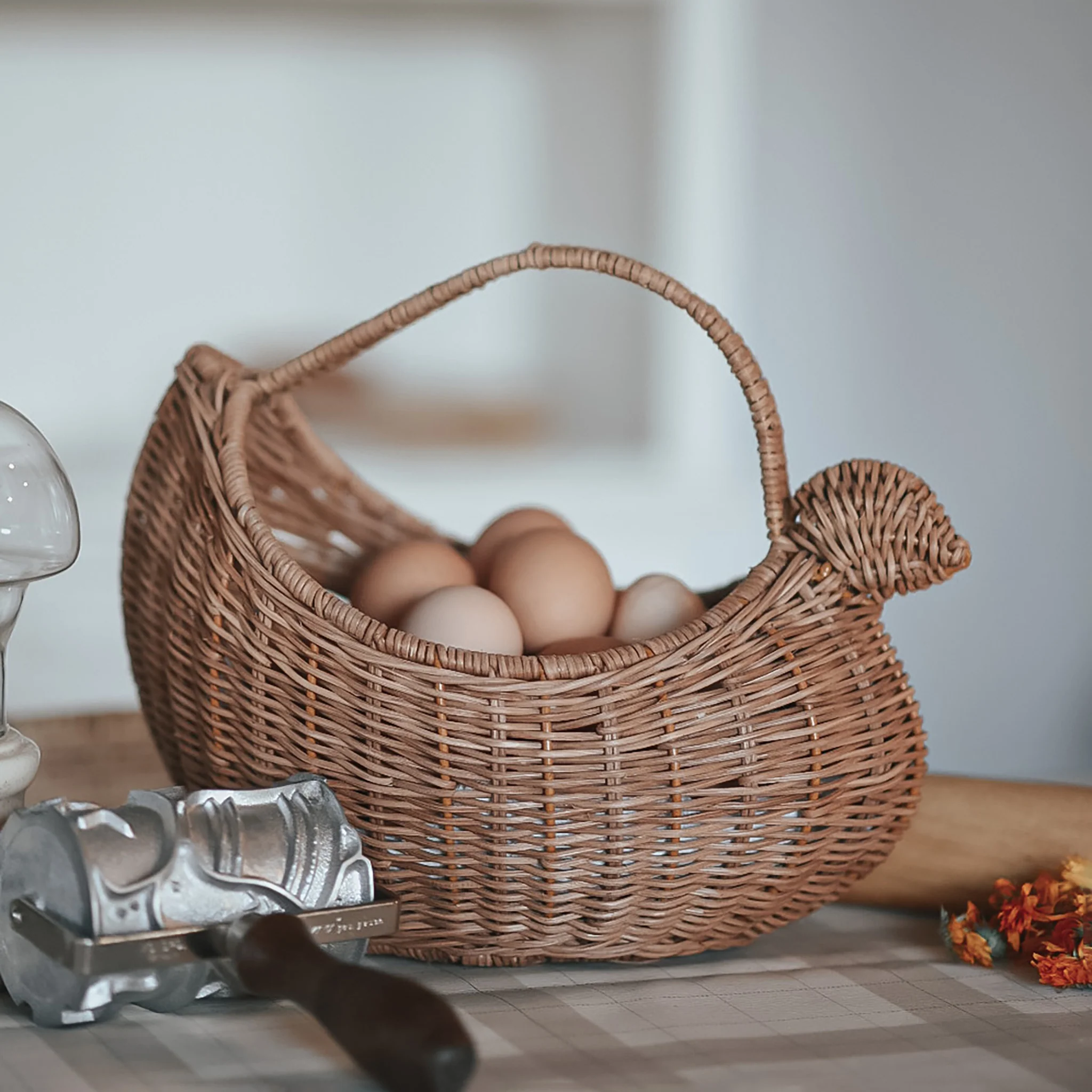 Rattan Chicken Basket - Daisy & Hen Exclusive - Image 6