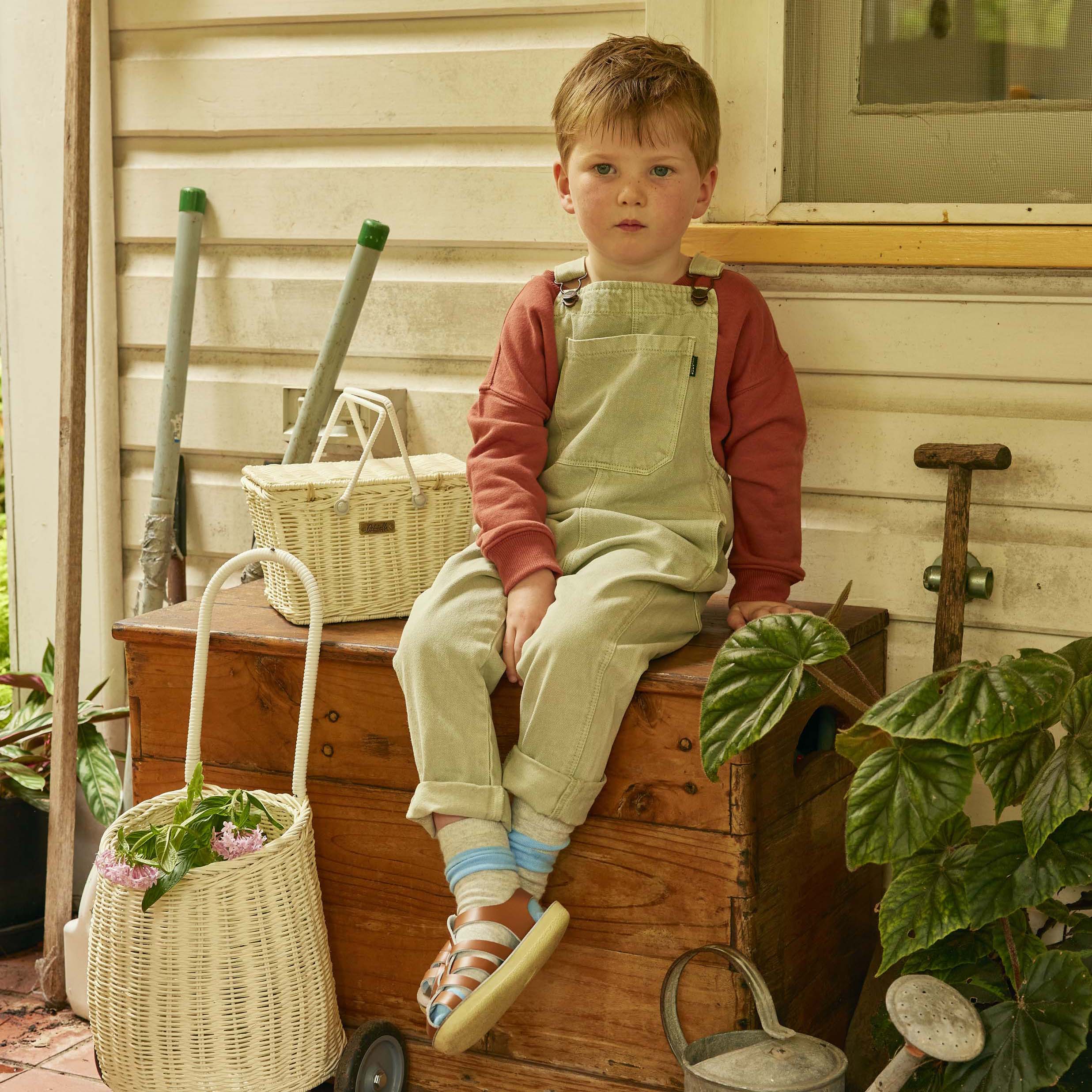 Rattan Luggy Basket - Chalk - Image 3