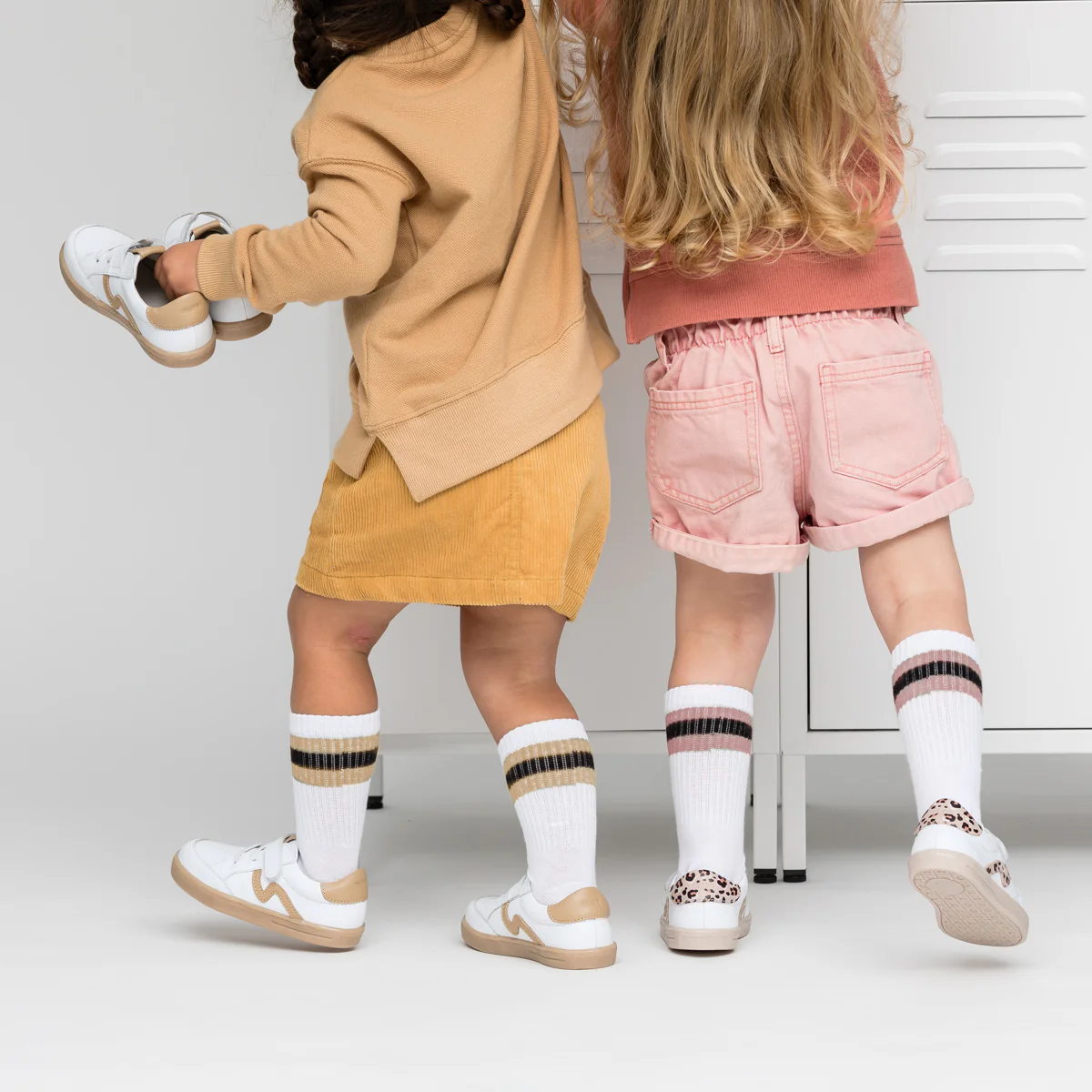 Pretty Brave XO Trainer - White/Camel - Image 9