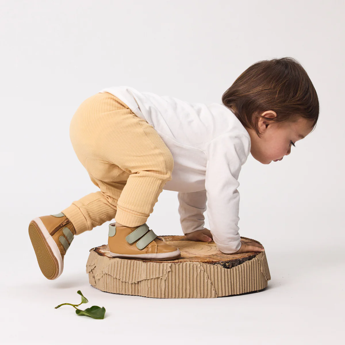 Pretty Brave Baby Hi-Top Tan/Sage - Image 4