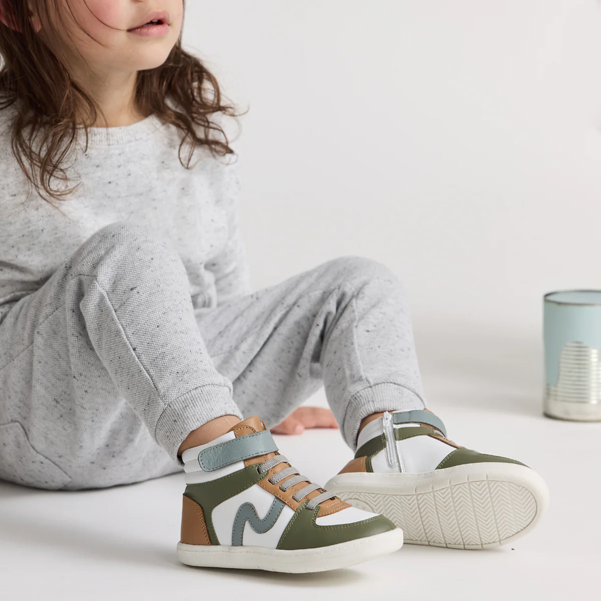 Pretty Brave Hi-Top - Khaki Mix - Image 5