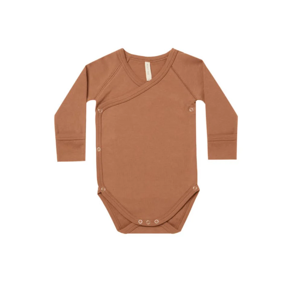 Quincy Mae Side-Snap Bodysuit - Amber