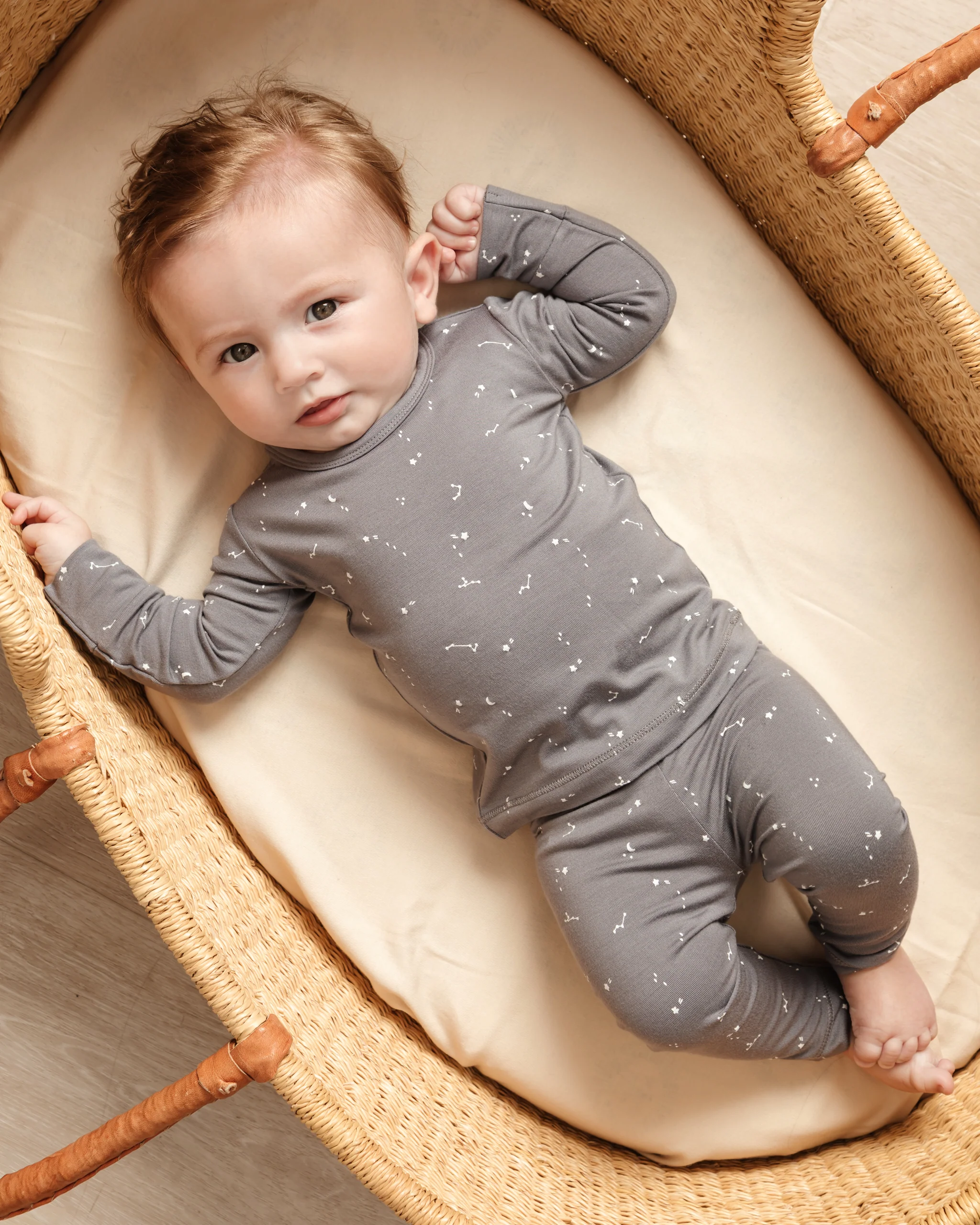 Quincy Mae Bamboo Leggings - Washed-Indigo - Image 2