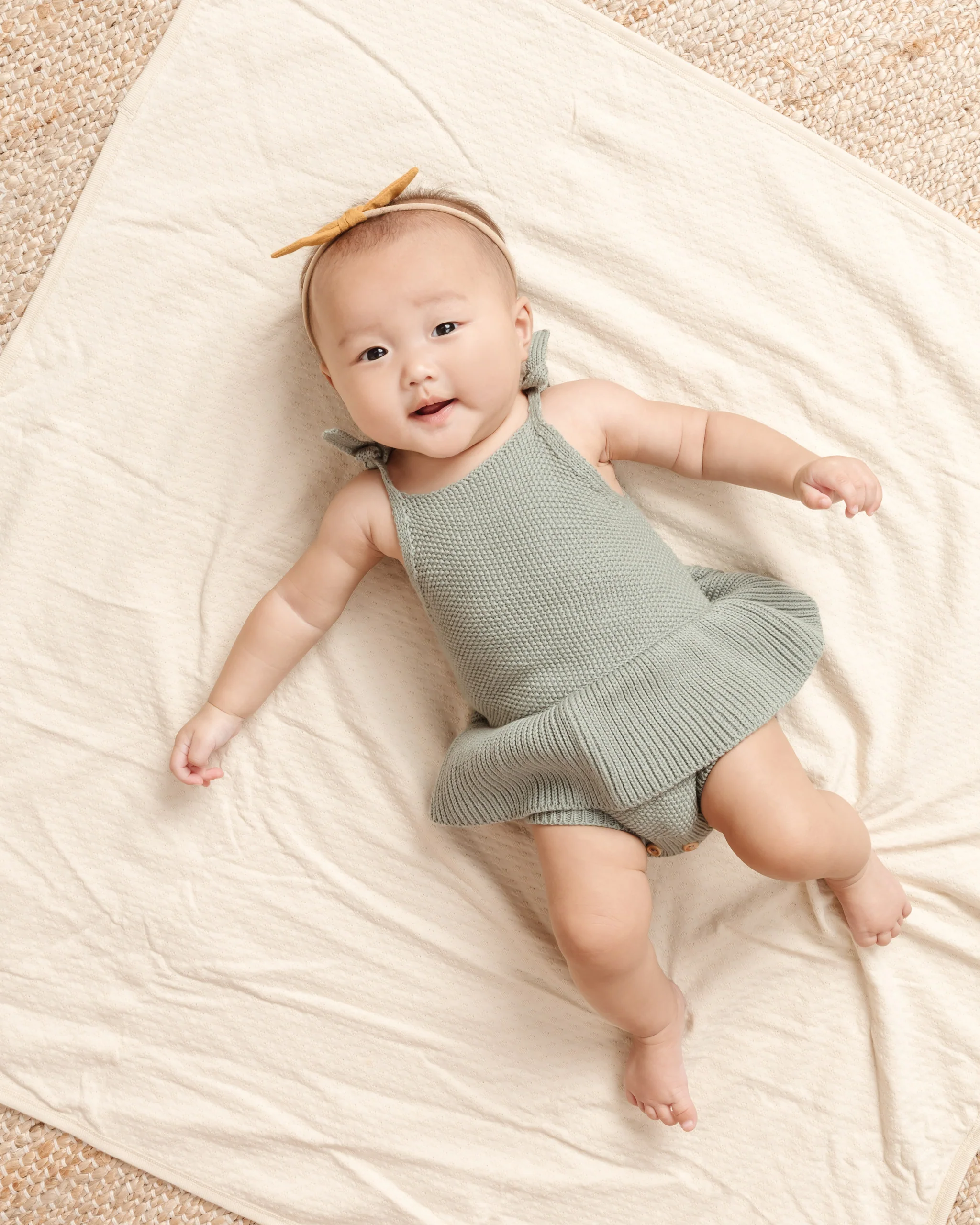 Quincy Mae Little Knot Headband - Ocre - Image 2