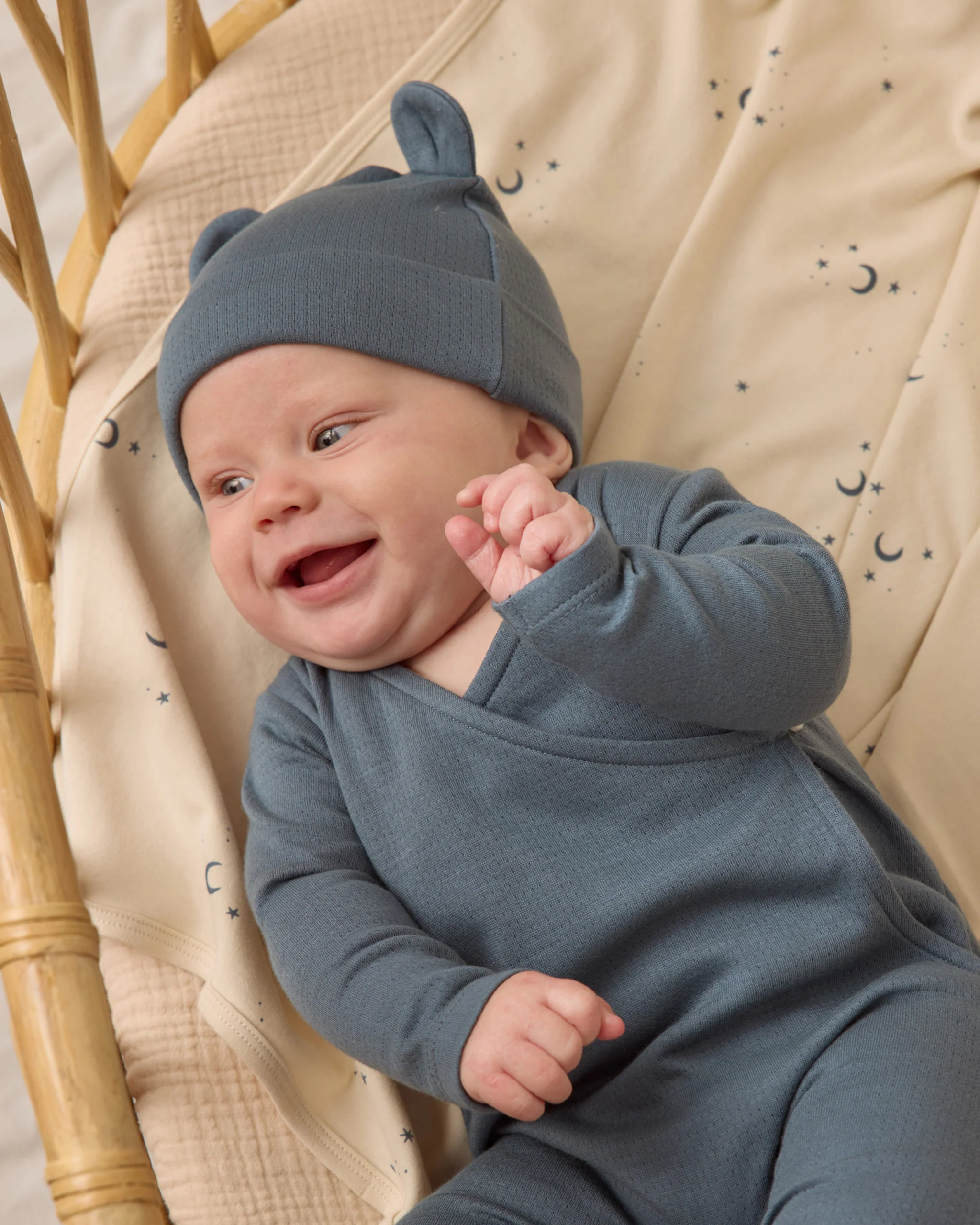 Baby Bear Beanie - Ocean - Image 3
