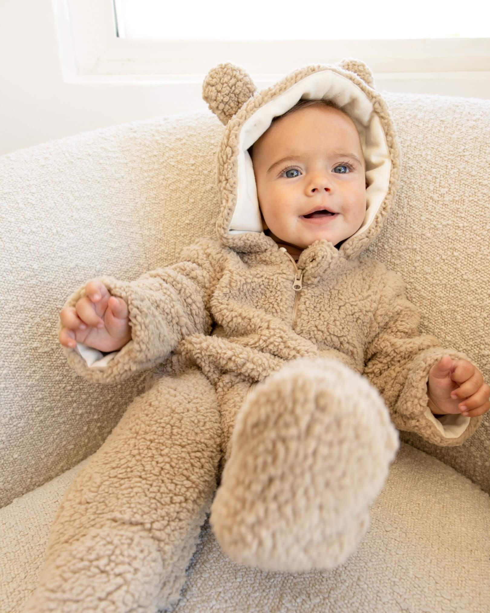 Bear Jumpsuit - Sand - Image 4